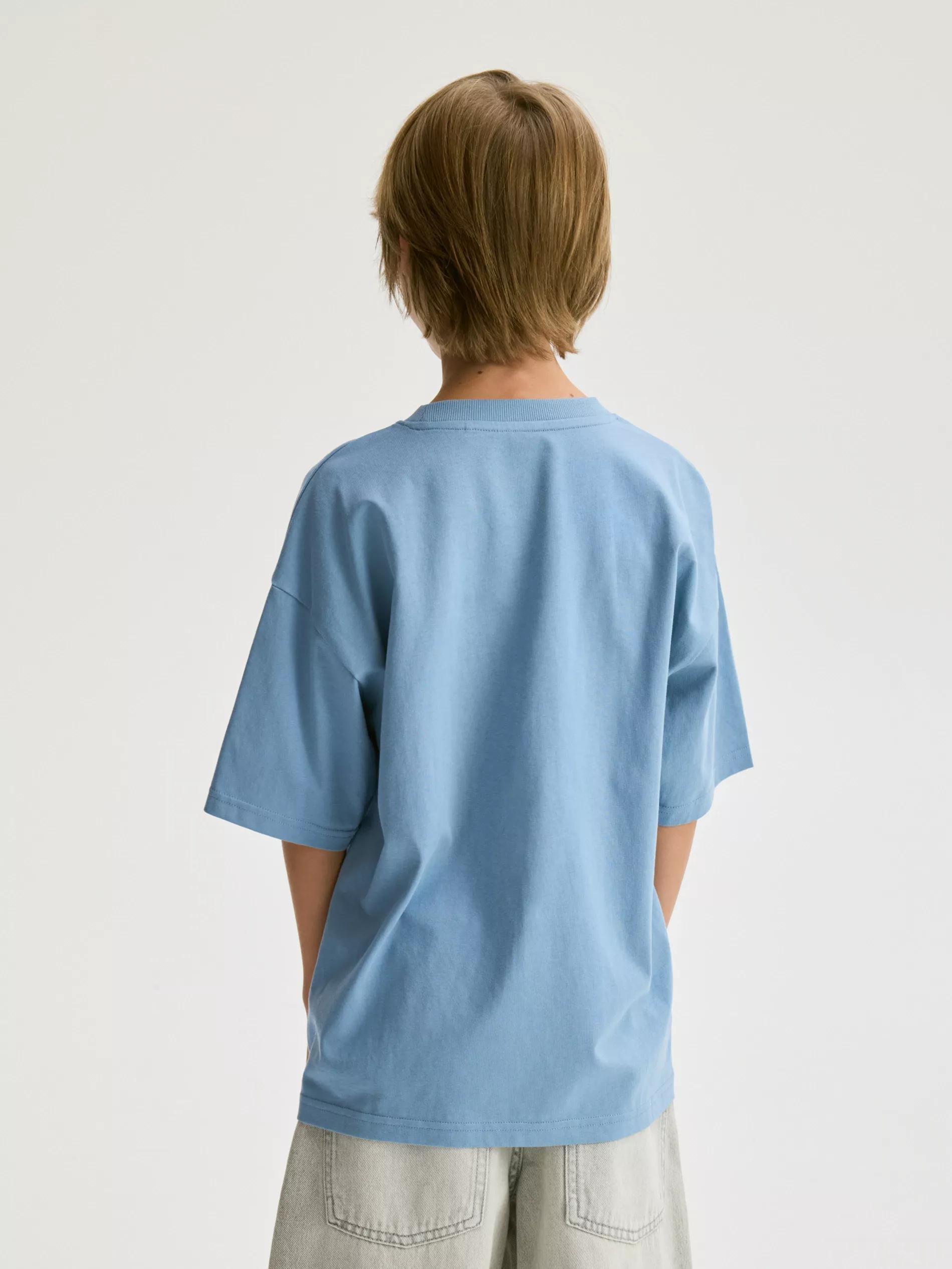LIGHT BLUE Cotton t-shirt 3 pack, Blue, large image number 5