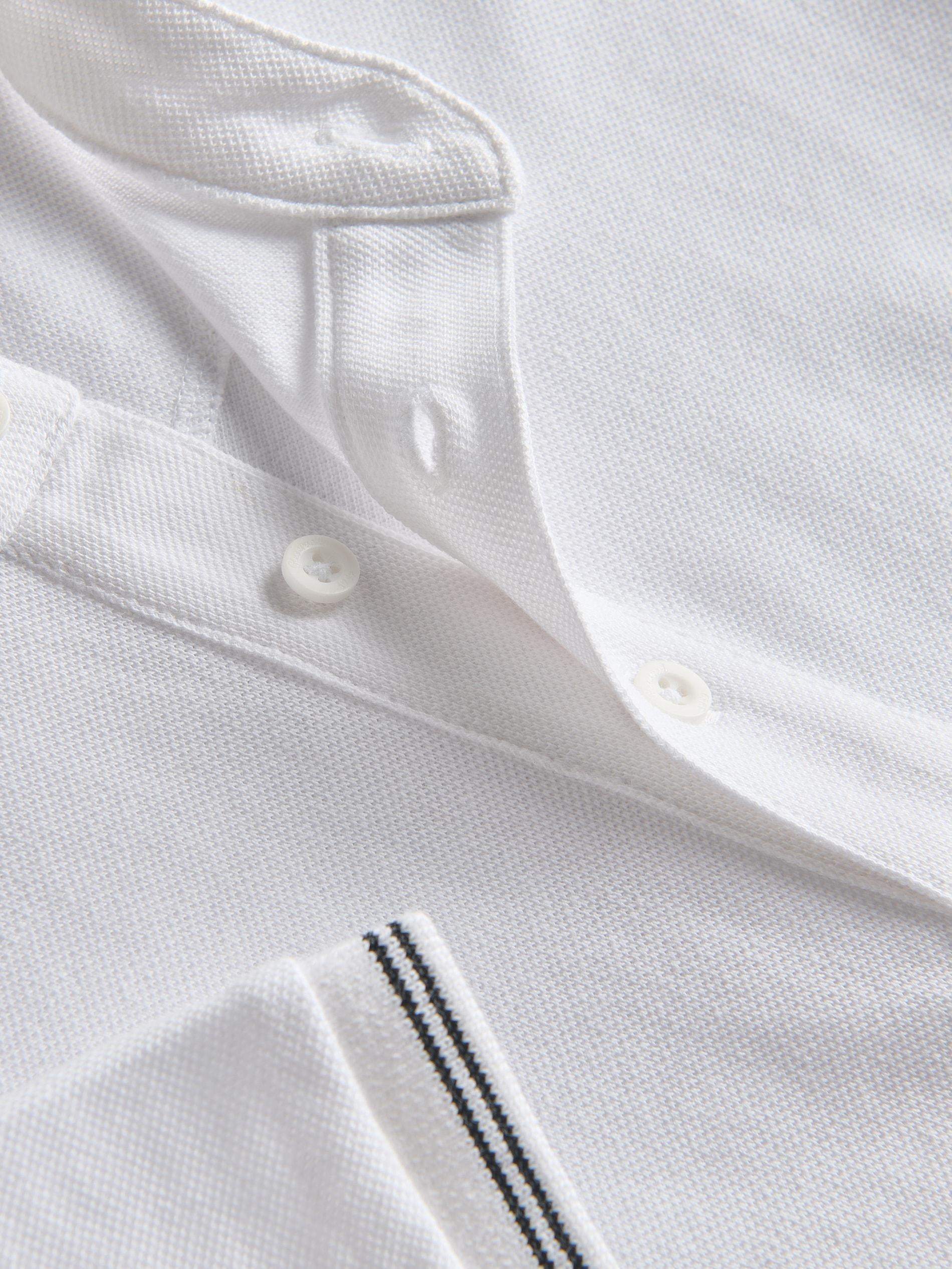 White Polo Shirt, Kids Boys, , large image number 1