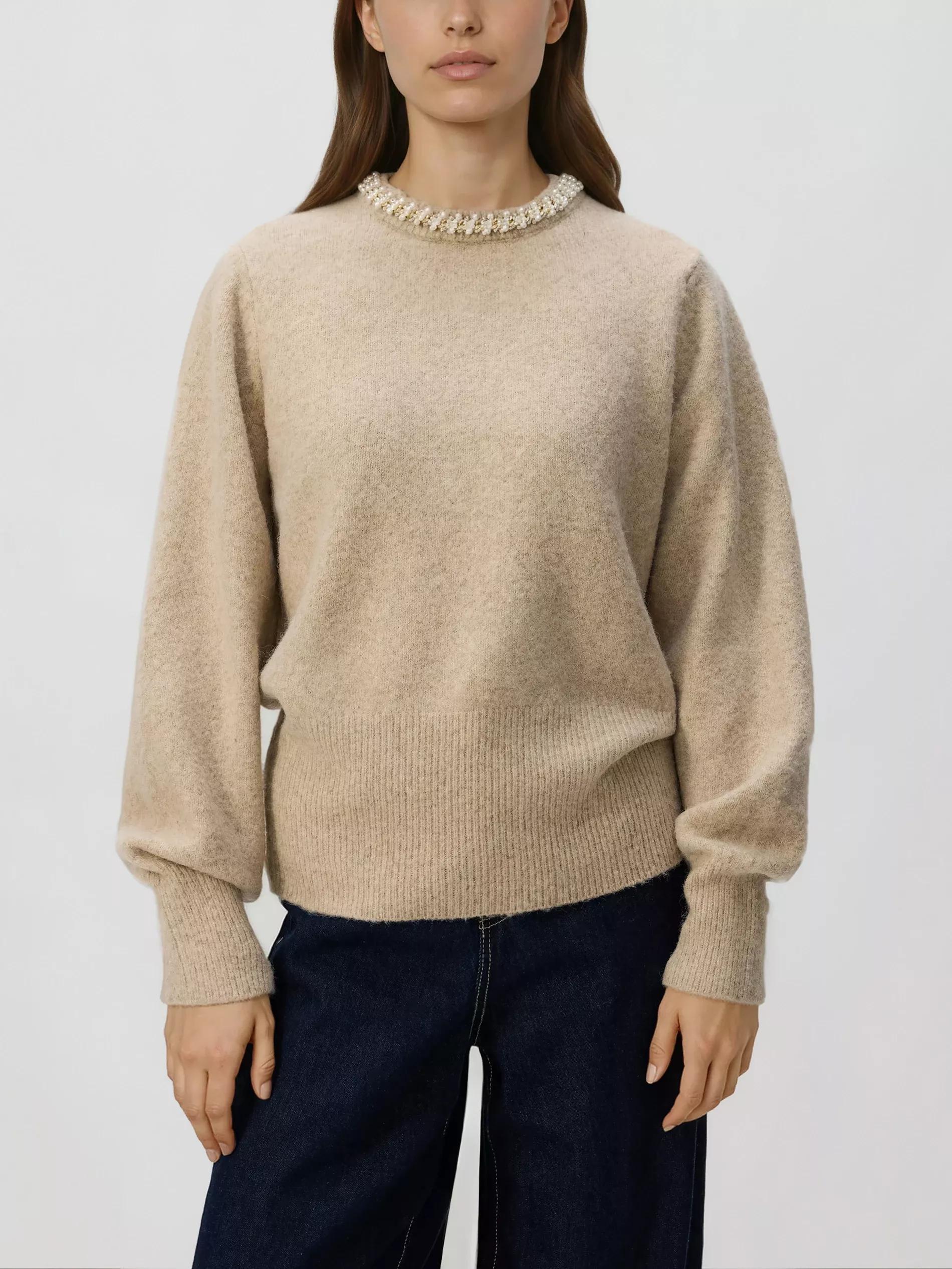 Beige Jumper With Applique, Beige, large image number 3