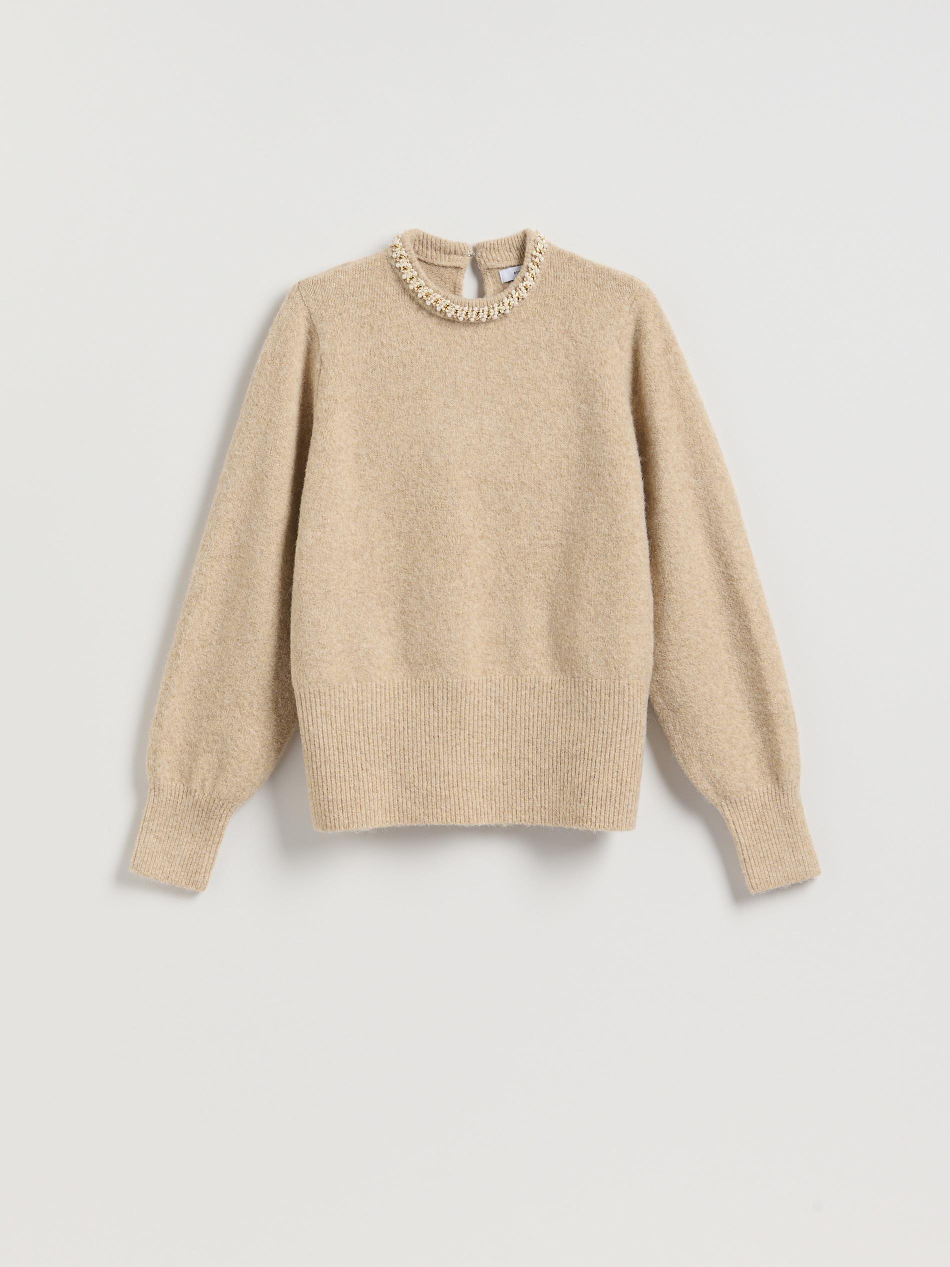 Beige Jumper With Applique, Beige, large image number 4