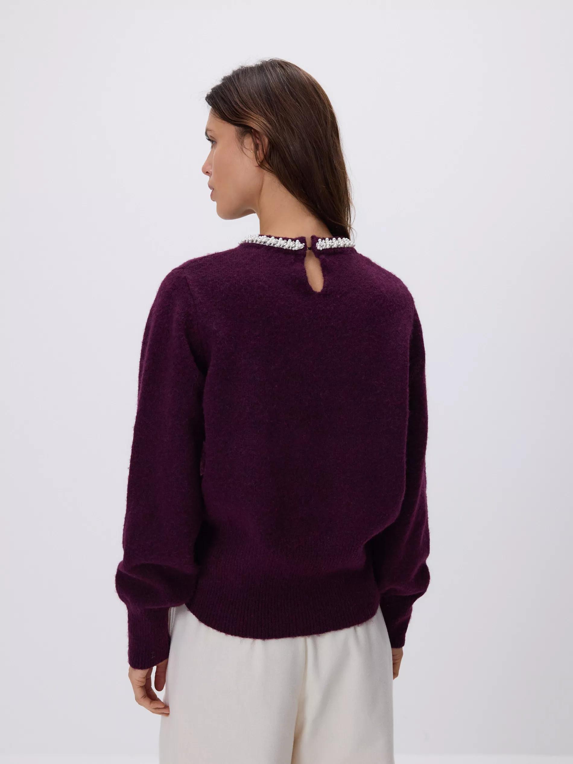 Purple Jumper With Applique, Purple, large image number 1