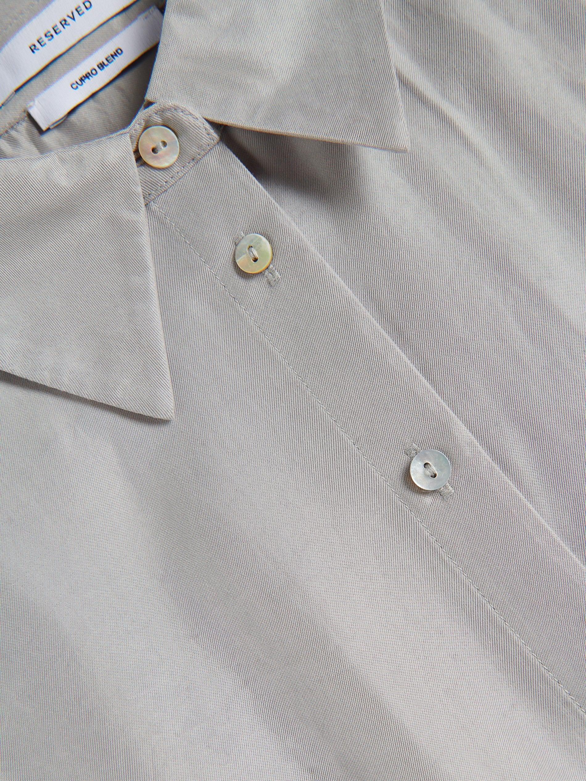 Grey Cupro Rich Shirt, , large image number 4