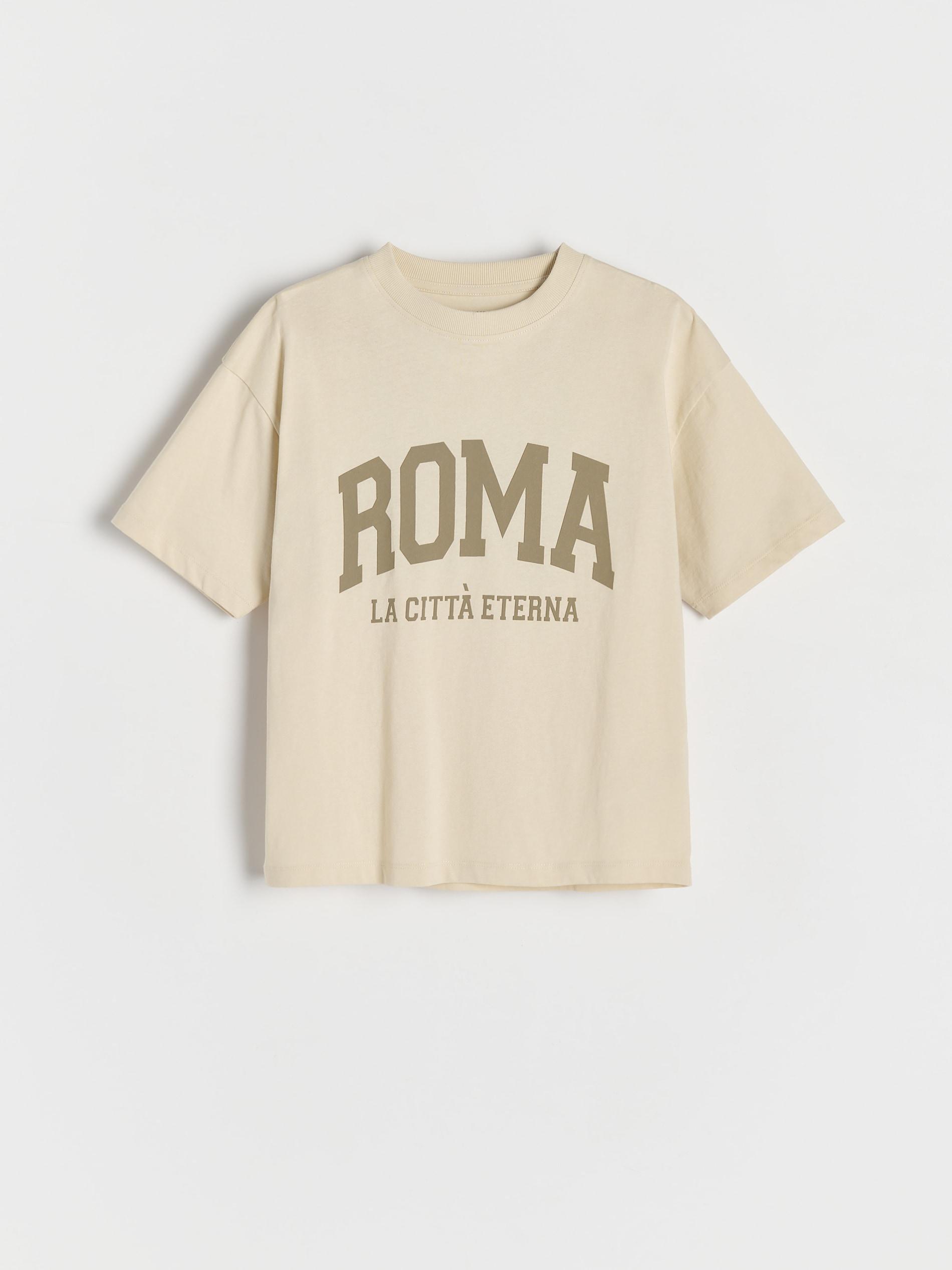 Beige Printed T-Shirt, , large image number 0