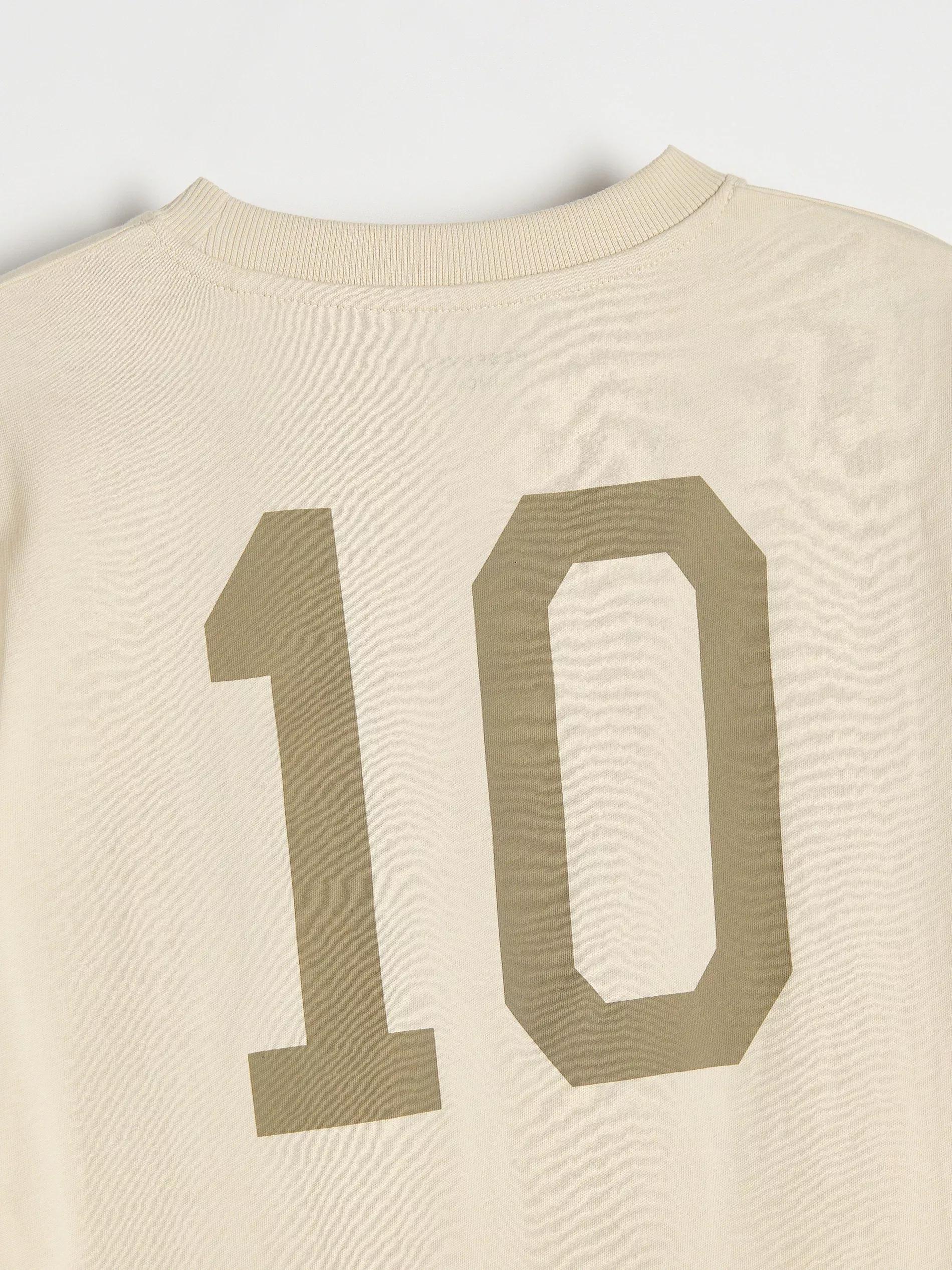 Beige Printed T-Shirt, , large image number 1