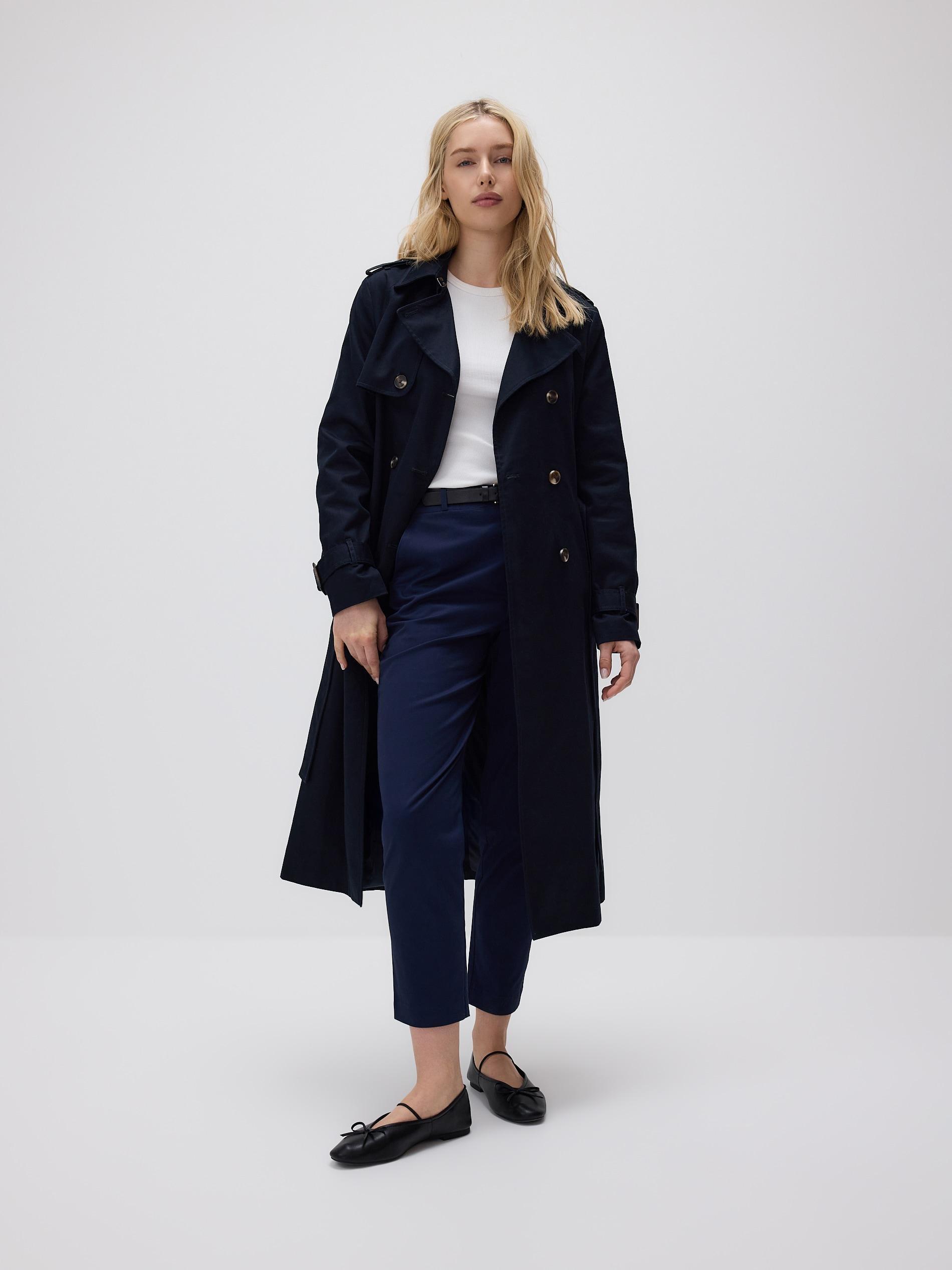 Navy Fabric Trousers, Navy, medium