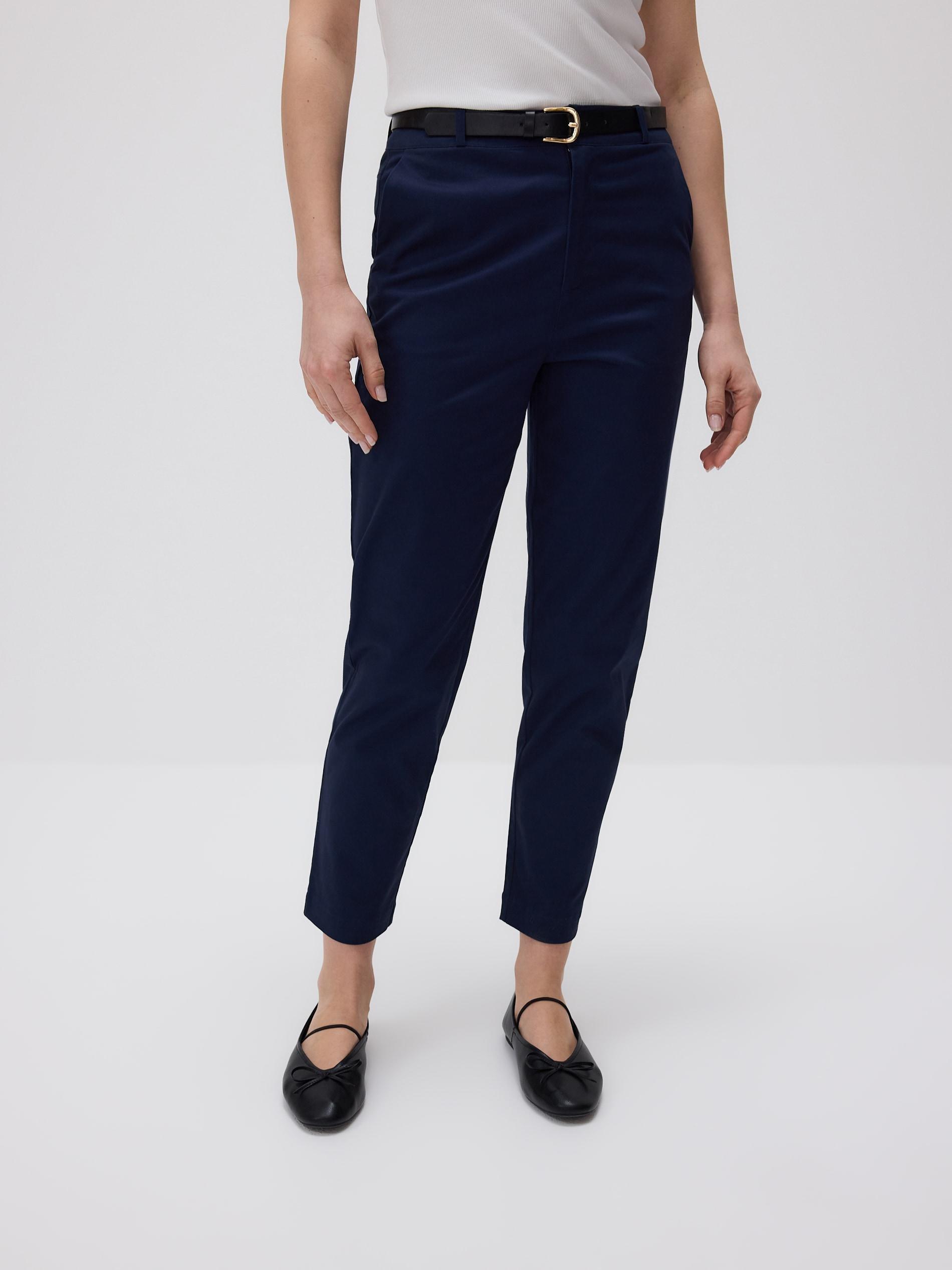 Navy Fabric Trousers, Navy, medium