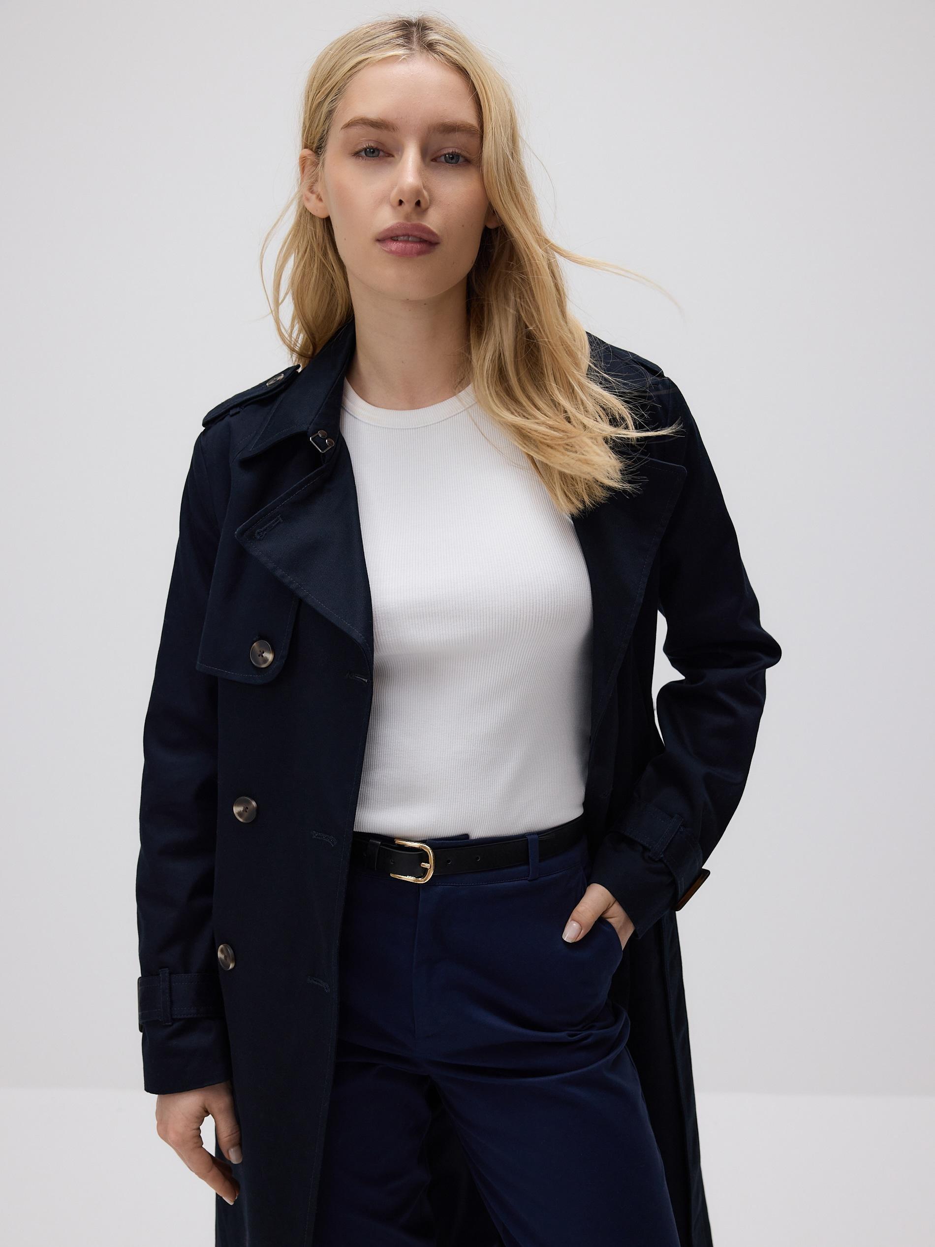 Navy Fabric Trousers, Navy, medium