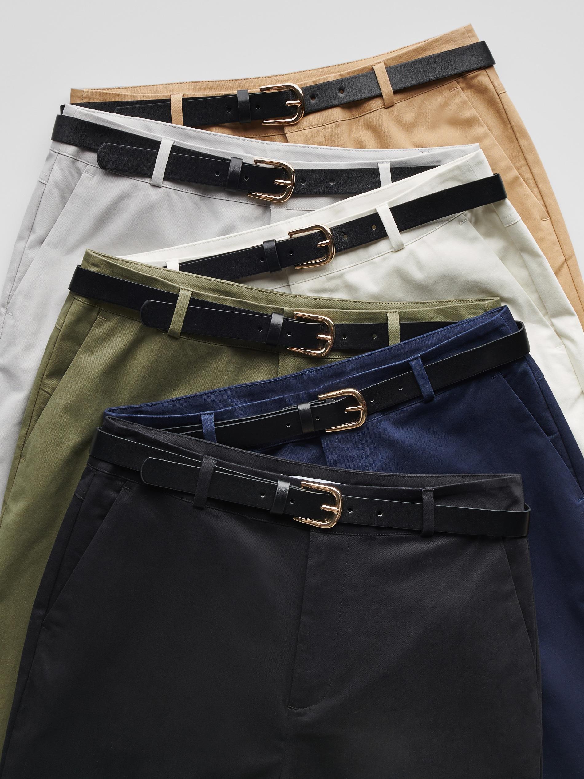 Navy Fabric Trousers, Navy, large image number 5