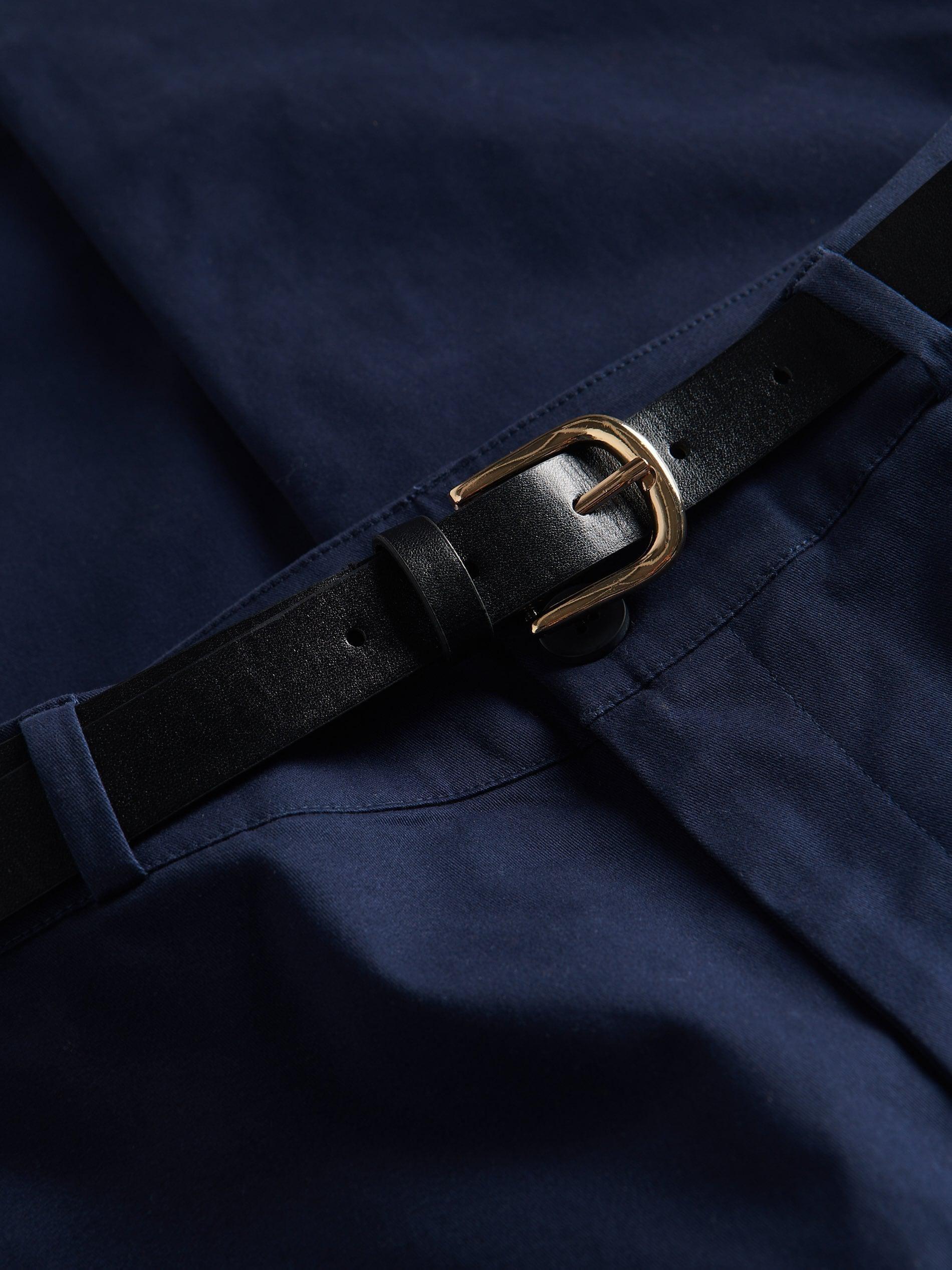 Navy Fabric Trousers, Navy, large image number 7