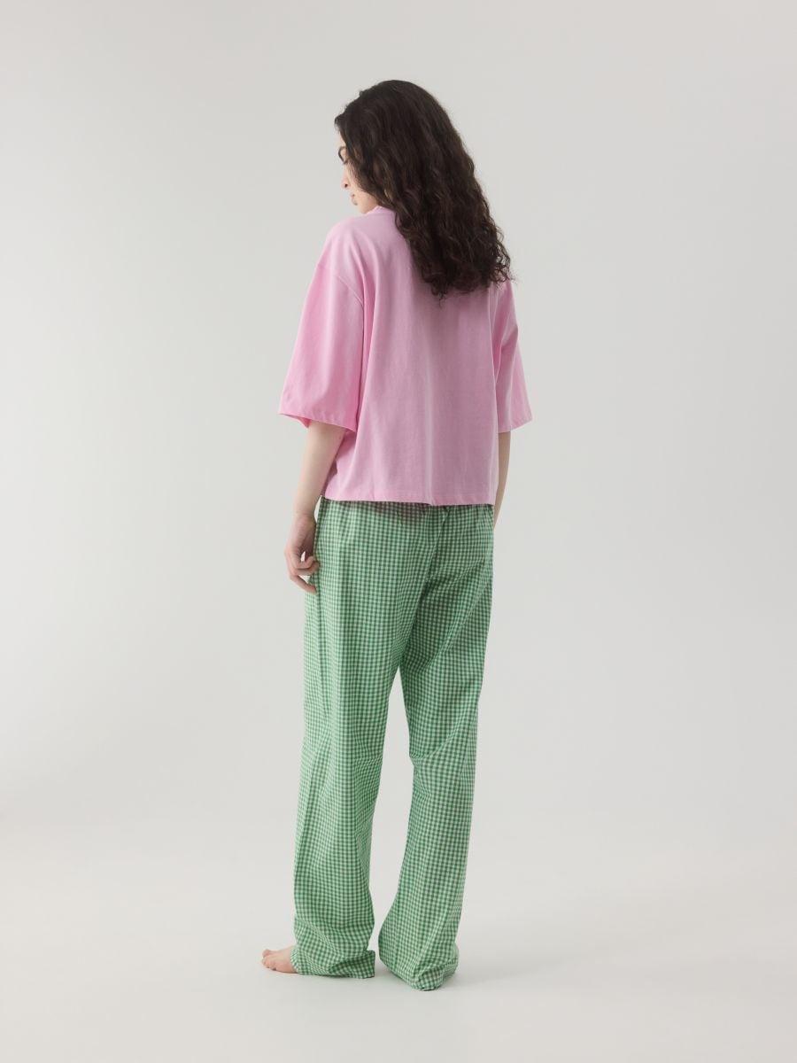 Green Two-Piece Cotton Pajamas, , large image number 2