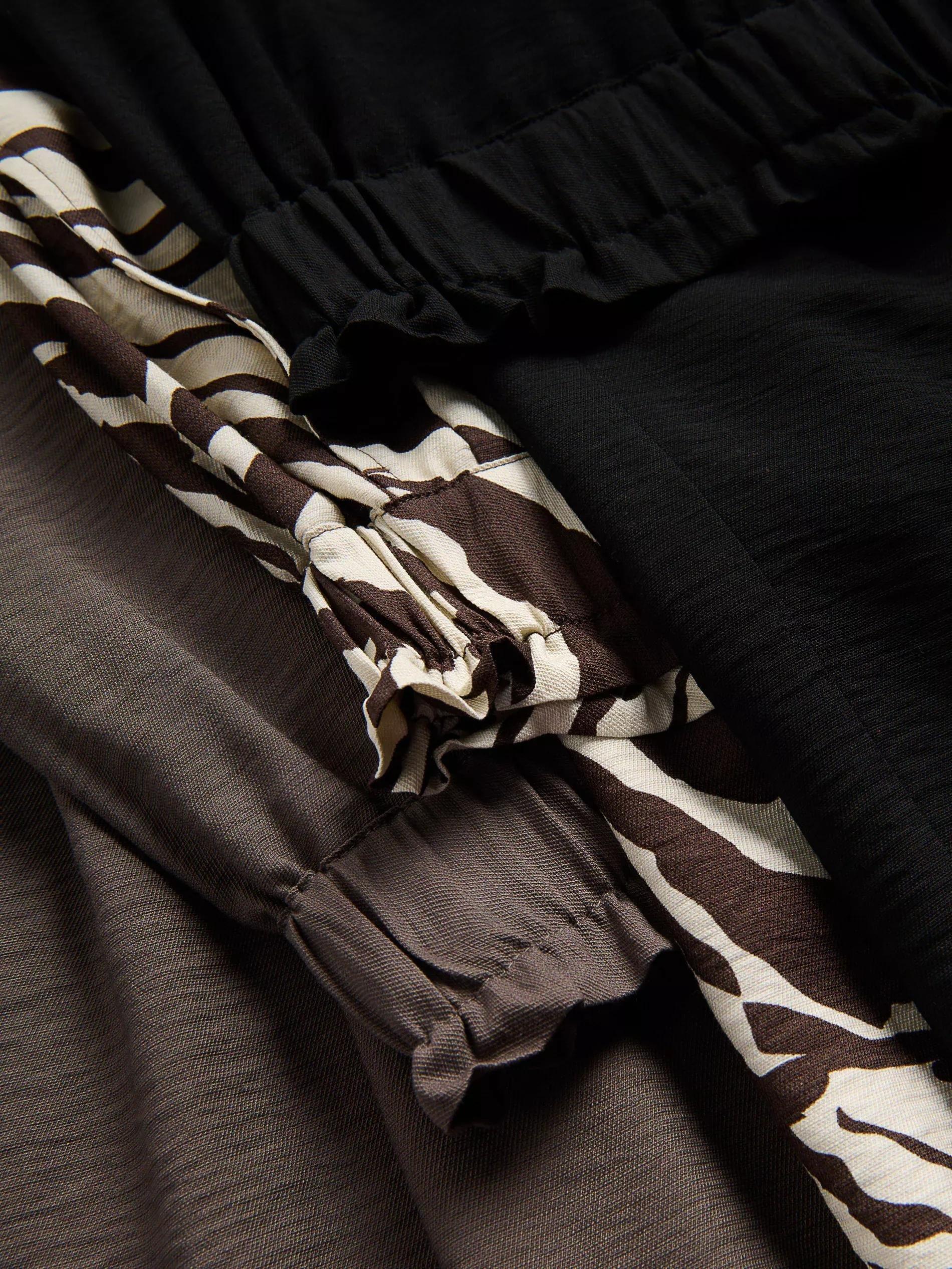 Brown Loose-Fit Trousers With Pleats, , large image number 5