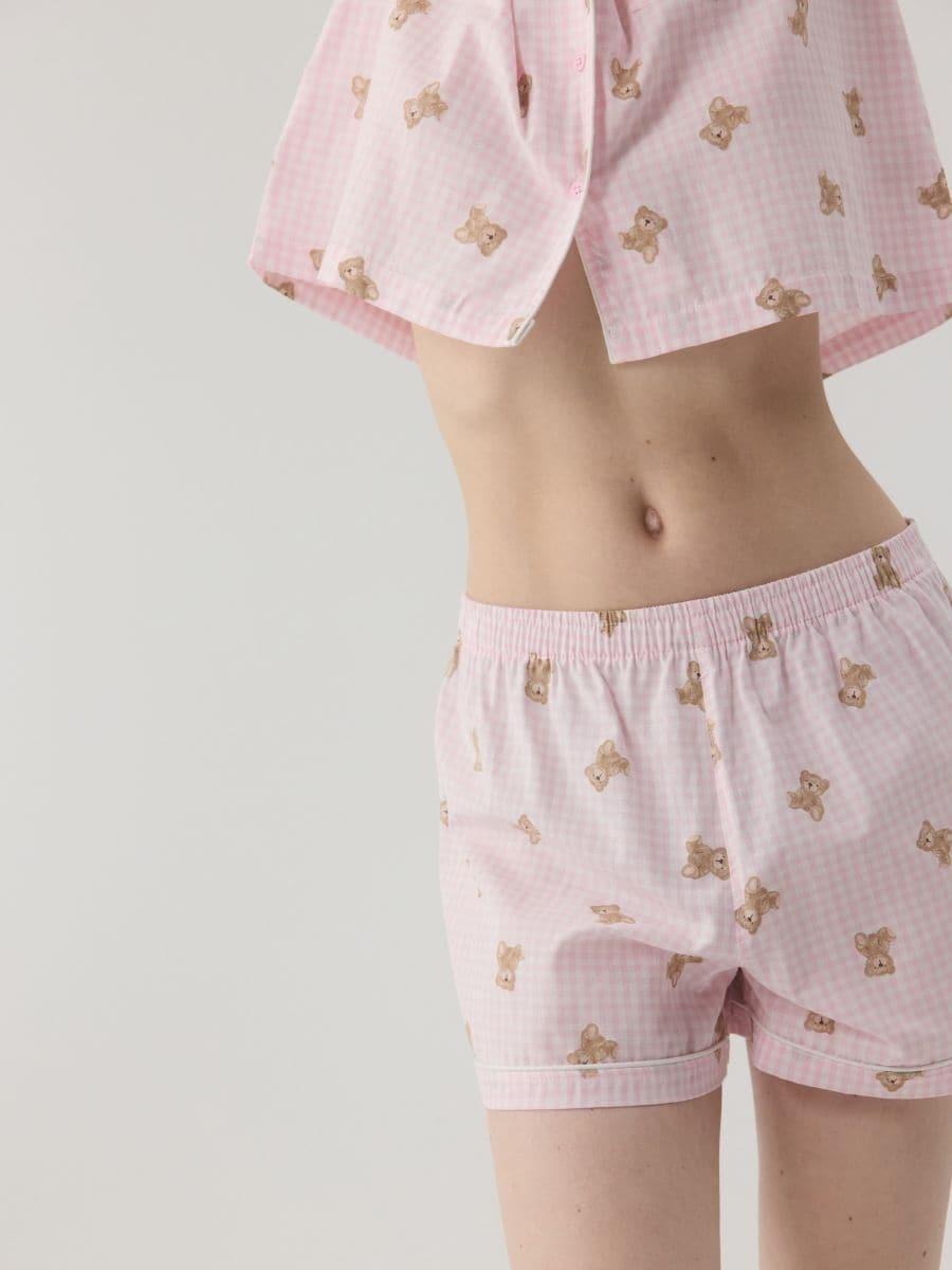 Pink Two-Piece Cotton Pajamas, , large image number 1