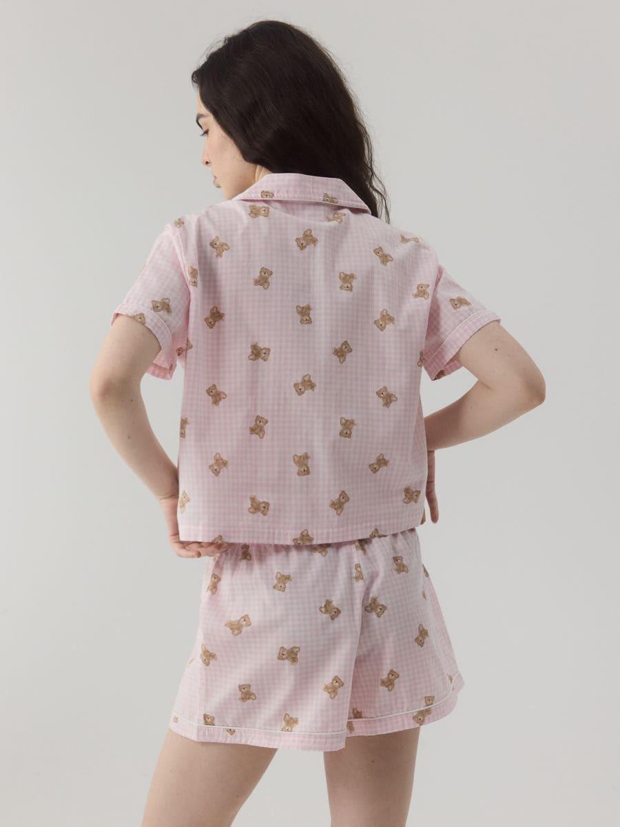 Pink Two-Piece Cotton Pajamas, , large image number 2