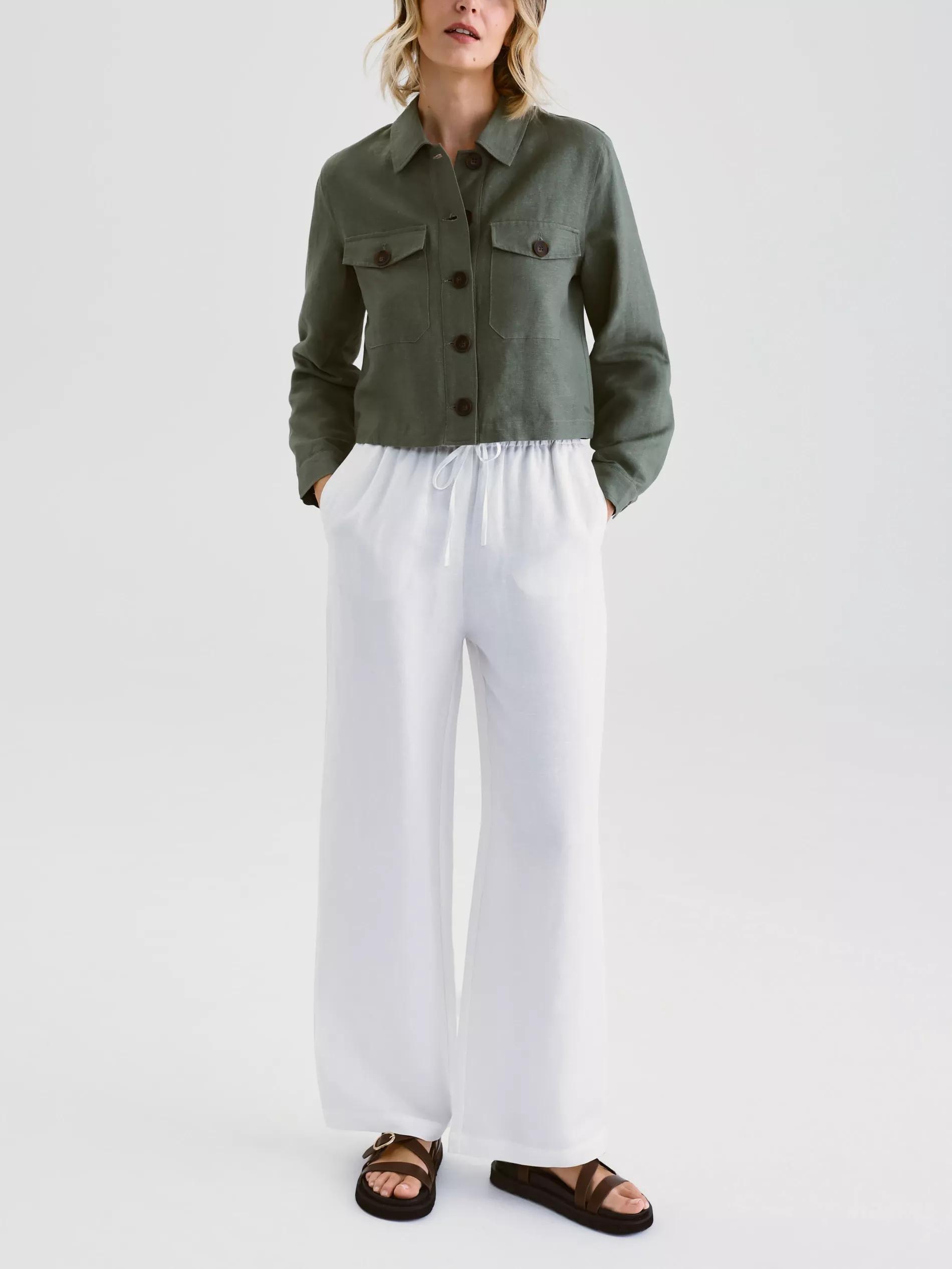Cream Trousers, , large image number 1