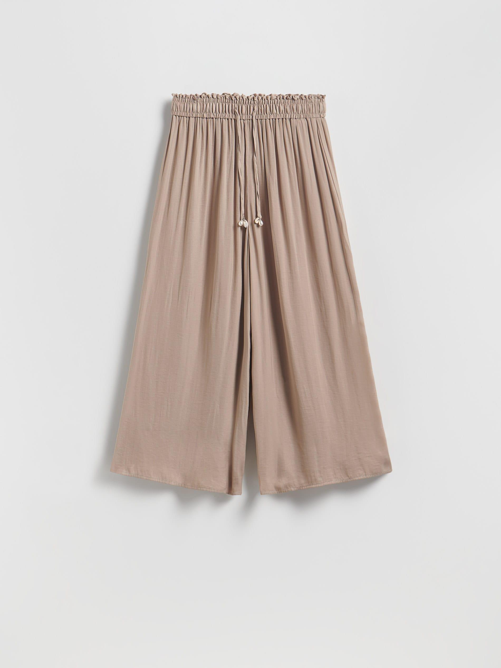 Beige Loose Trousers With Beads, Beige, large image number 4
