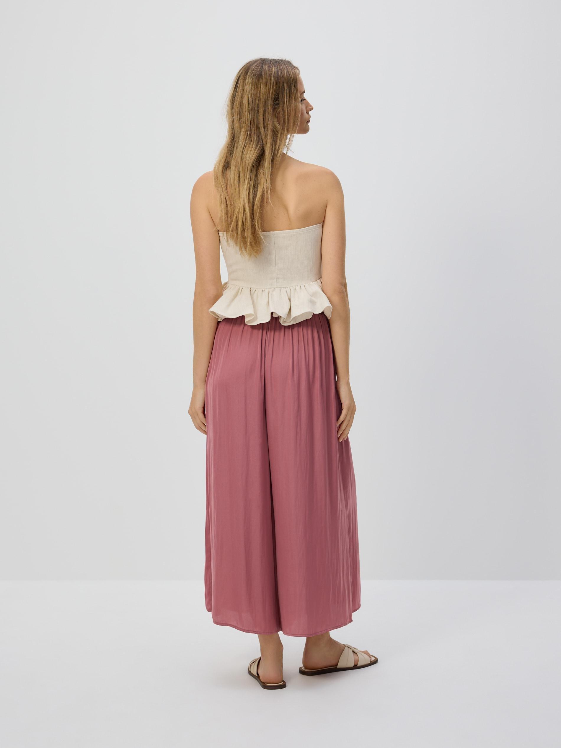 Purple Loose Trousers With Beads, Purple, large image number 3