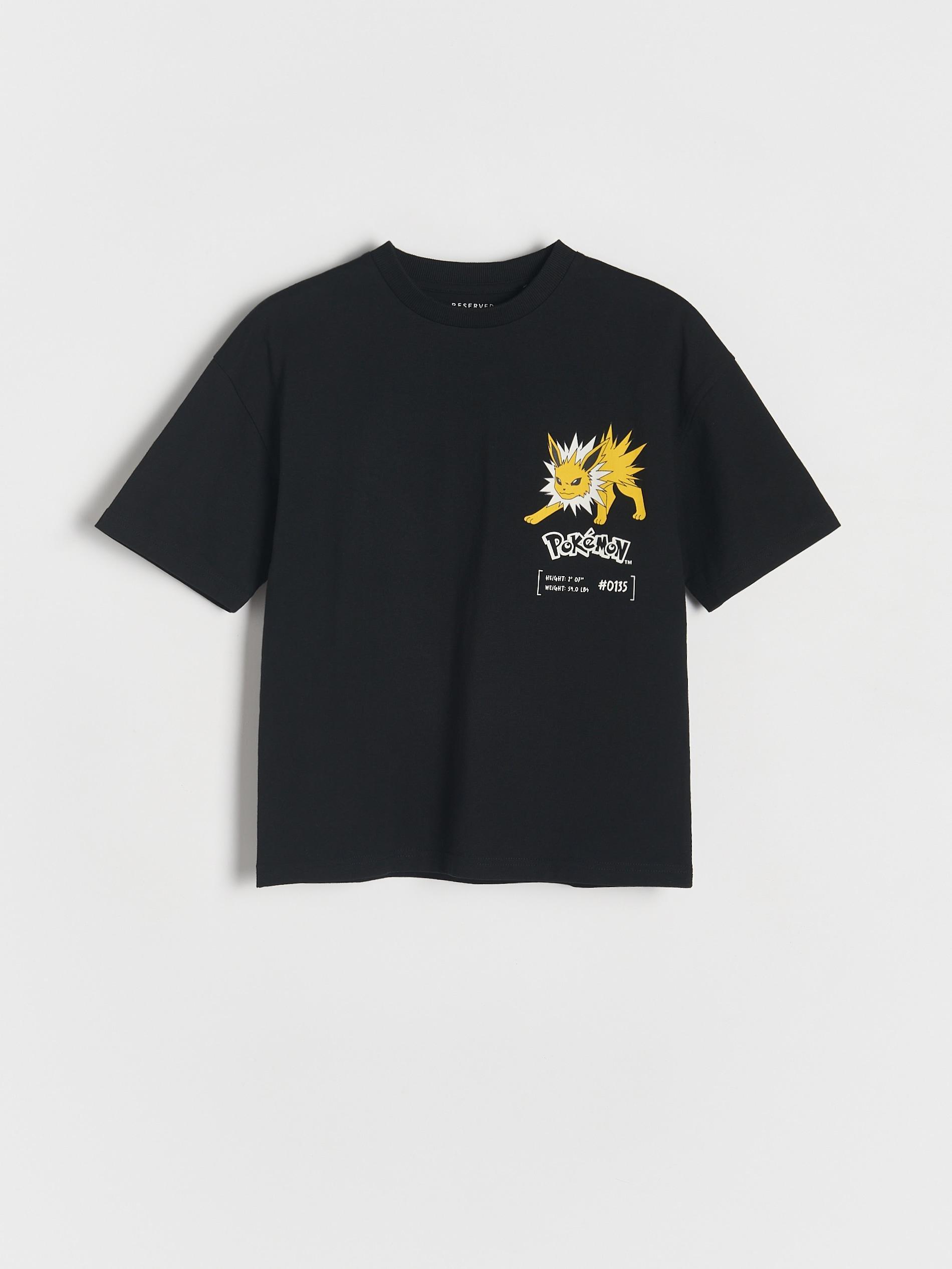 Black Pokemon T-Shirt, Black, medium