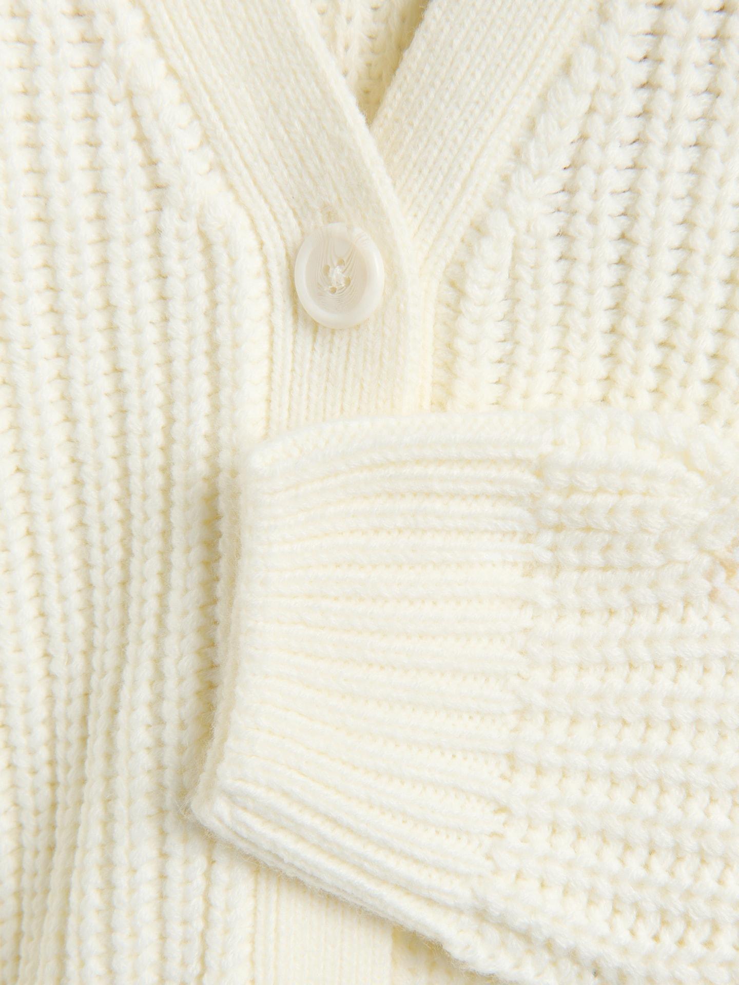 Cream Stripe Cardigan, Ivory, medium