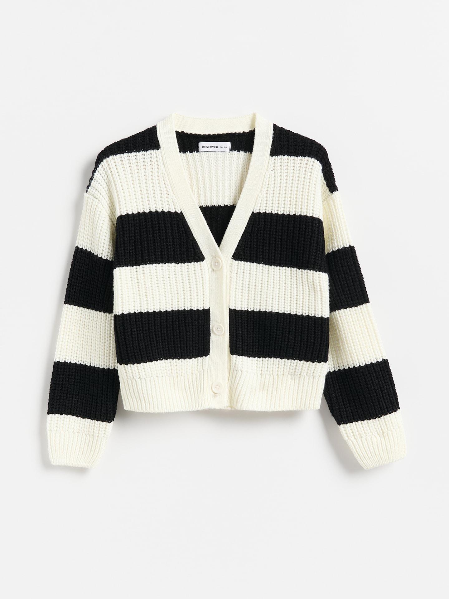 Multicolour Stripe Cardigan, Multicolor, medium