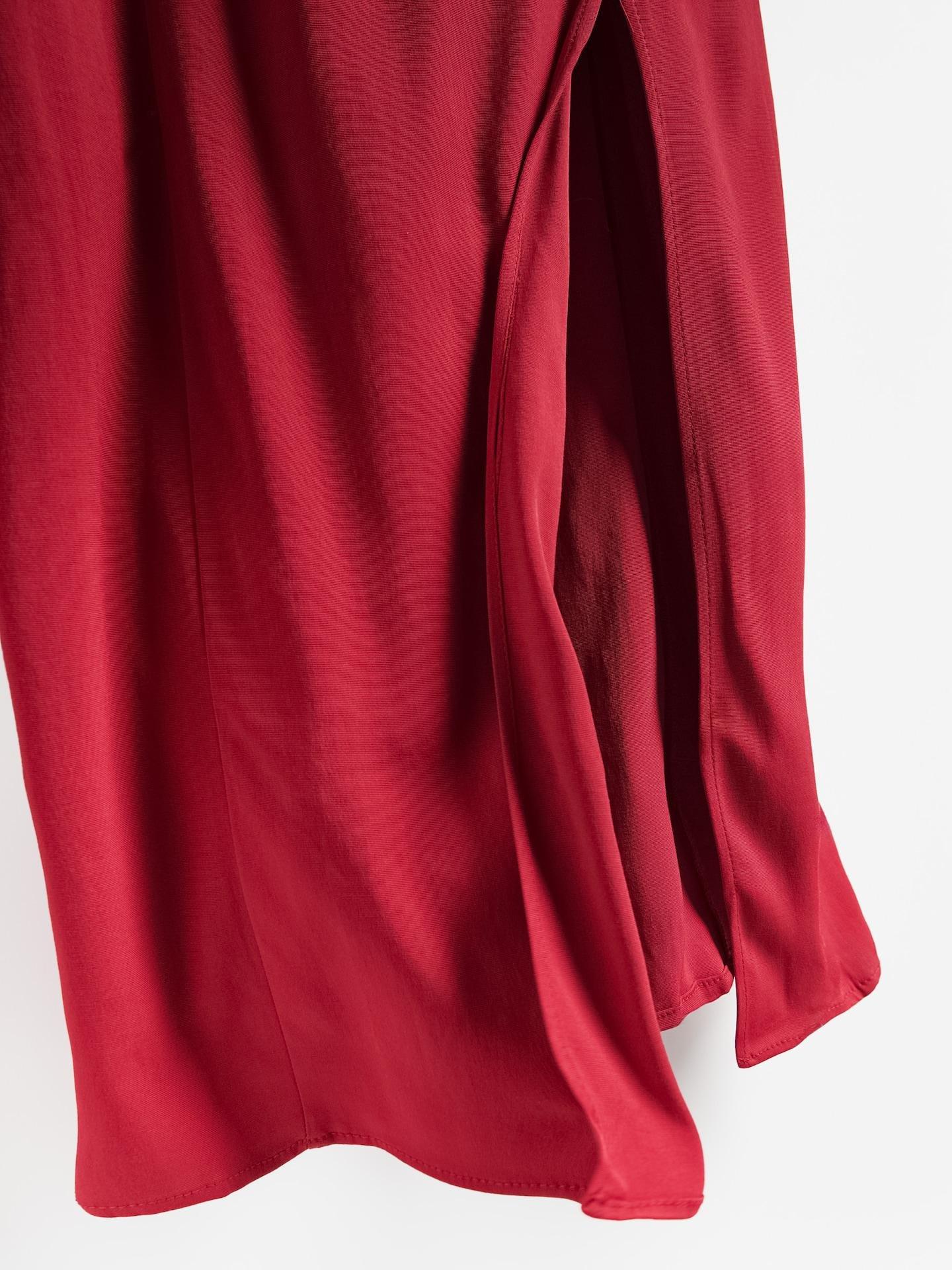 Red Viscose Rich Dress, Red, large image number 4