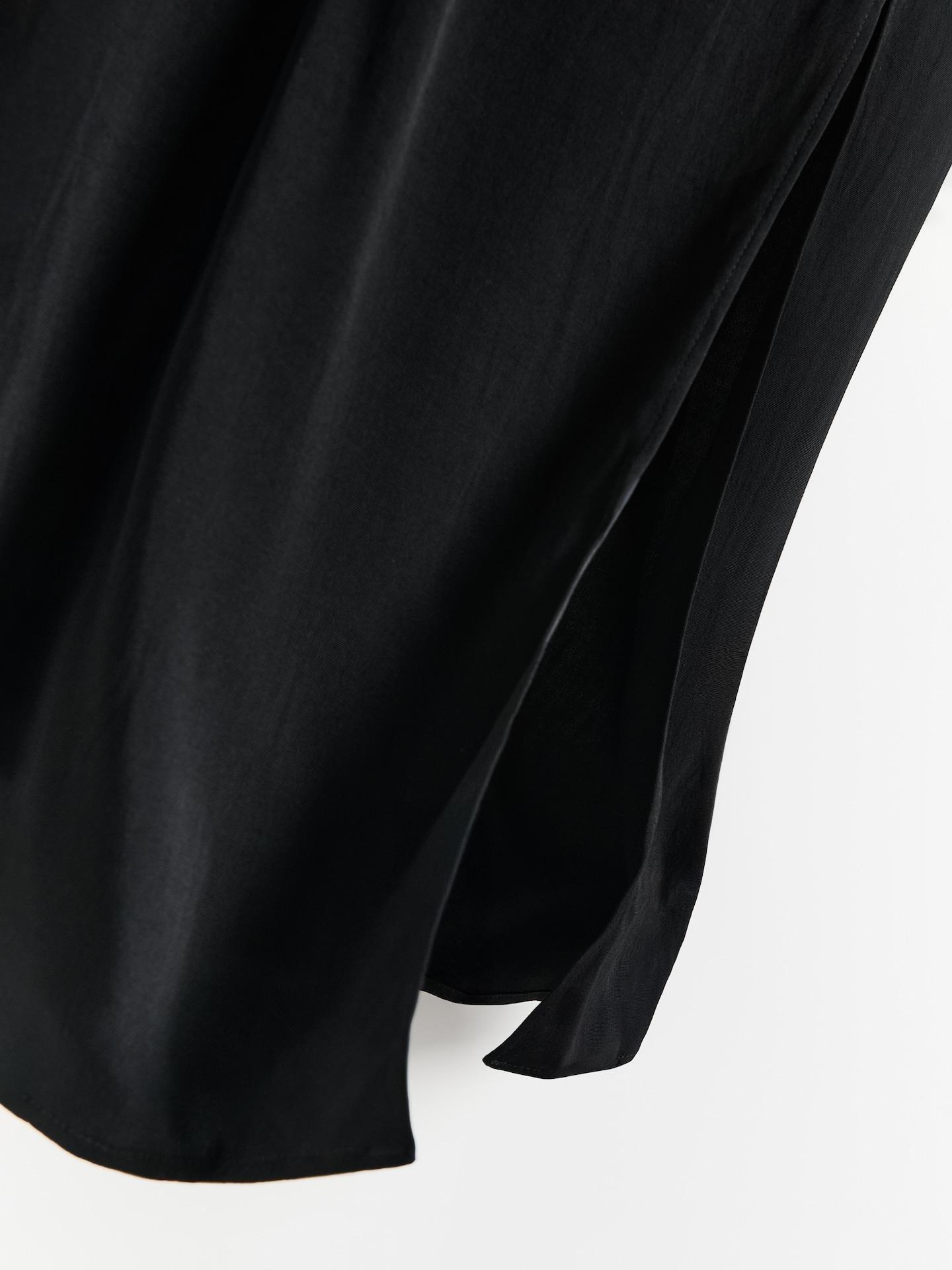 Black Viscose Rich Dress, Black, large image number 4