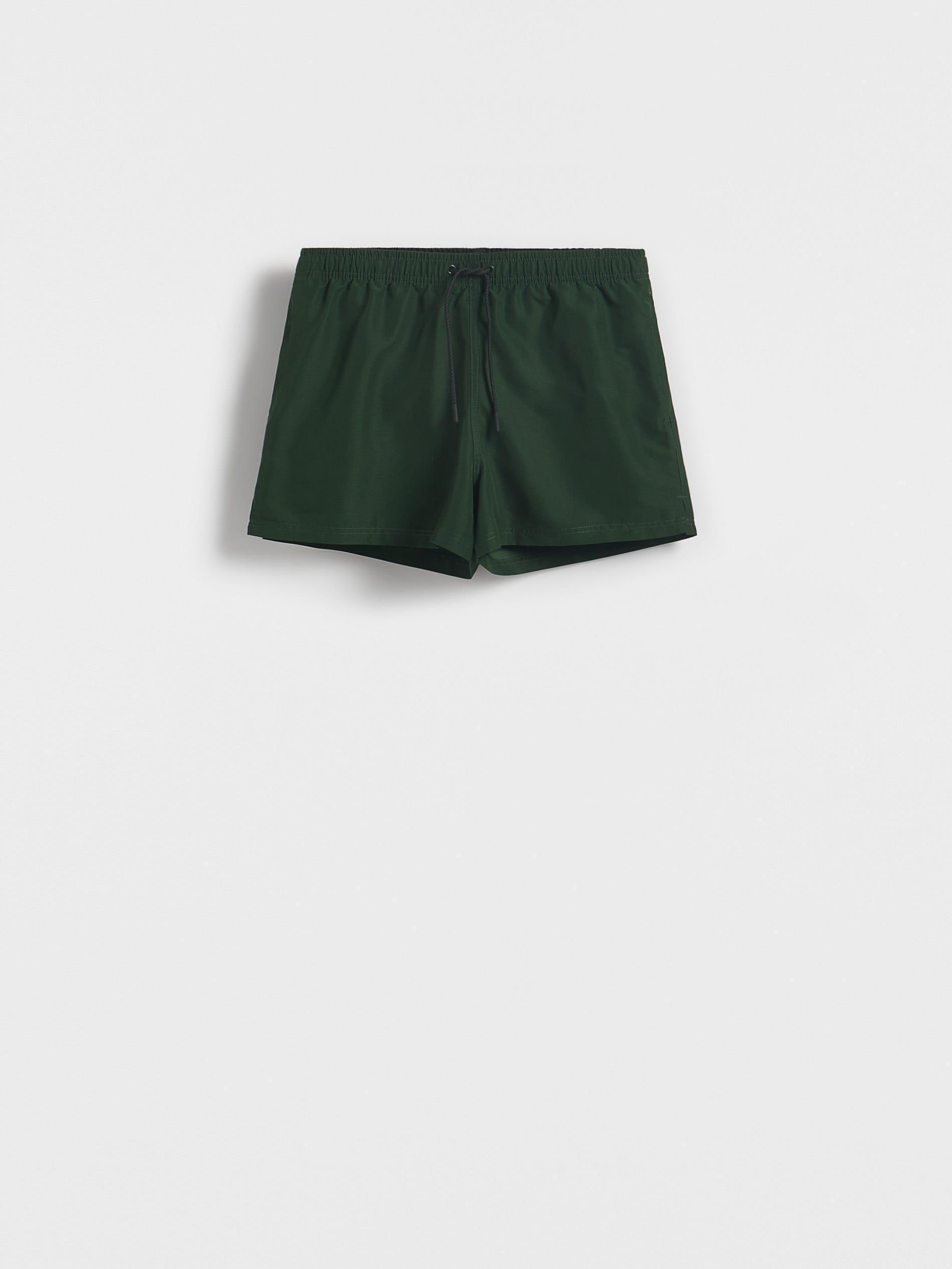 Green Plain Beach Shorts, , large image number 0