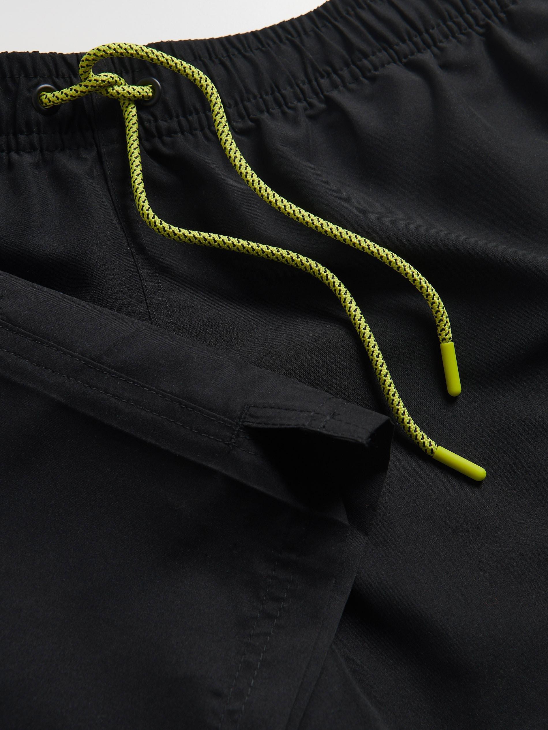 Black Plain Beach Shorts, , large image number 1
