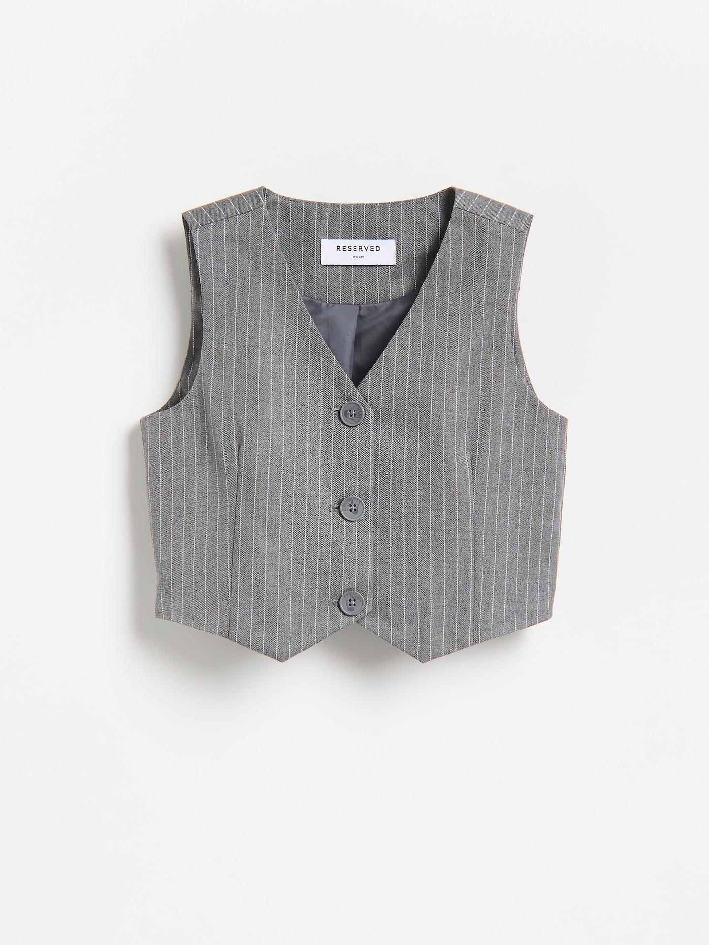 Grey Suit Vest, Light grey, medium