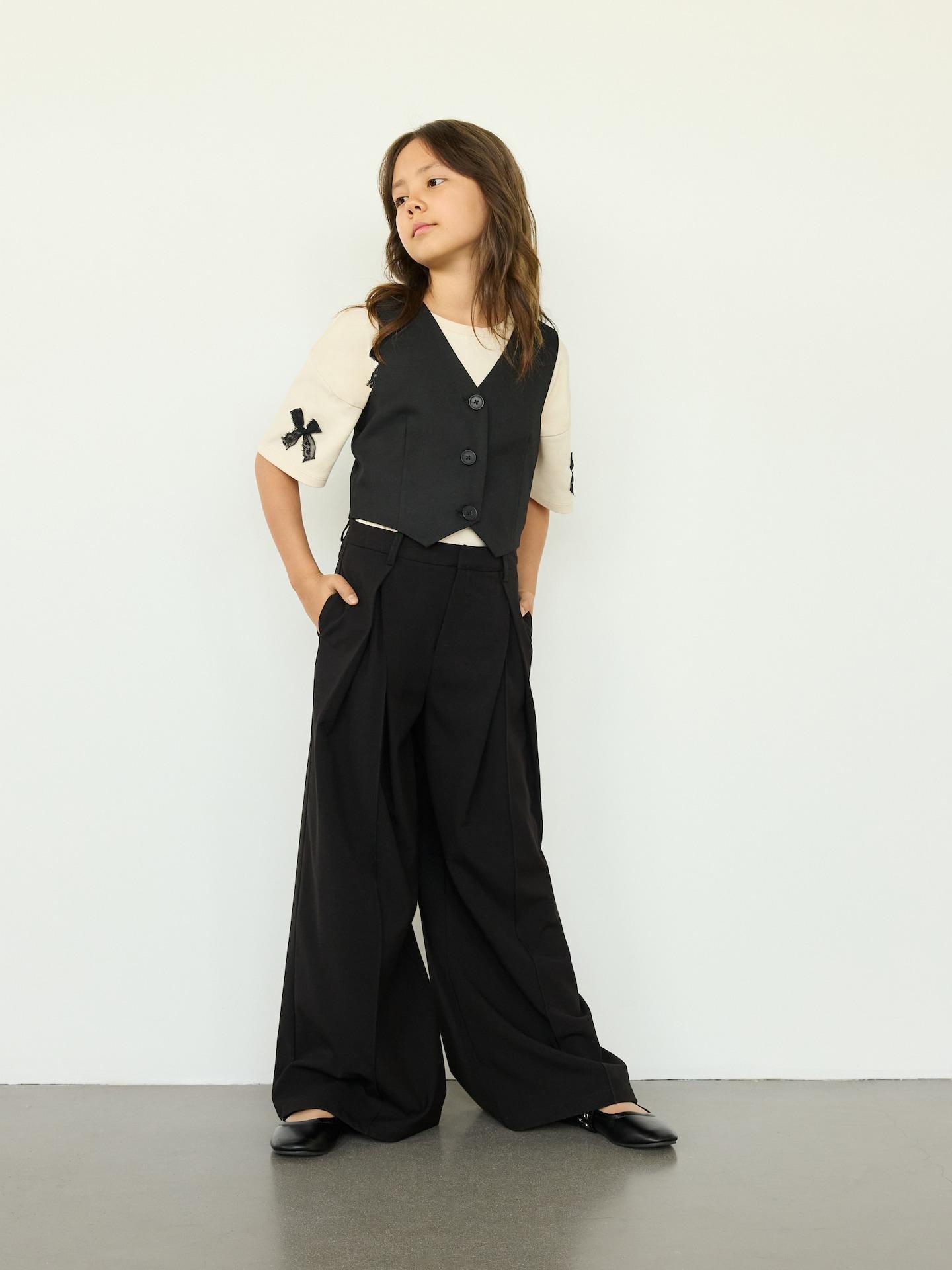Black Suit Vest, Black, medium