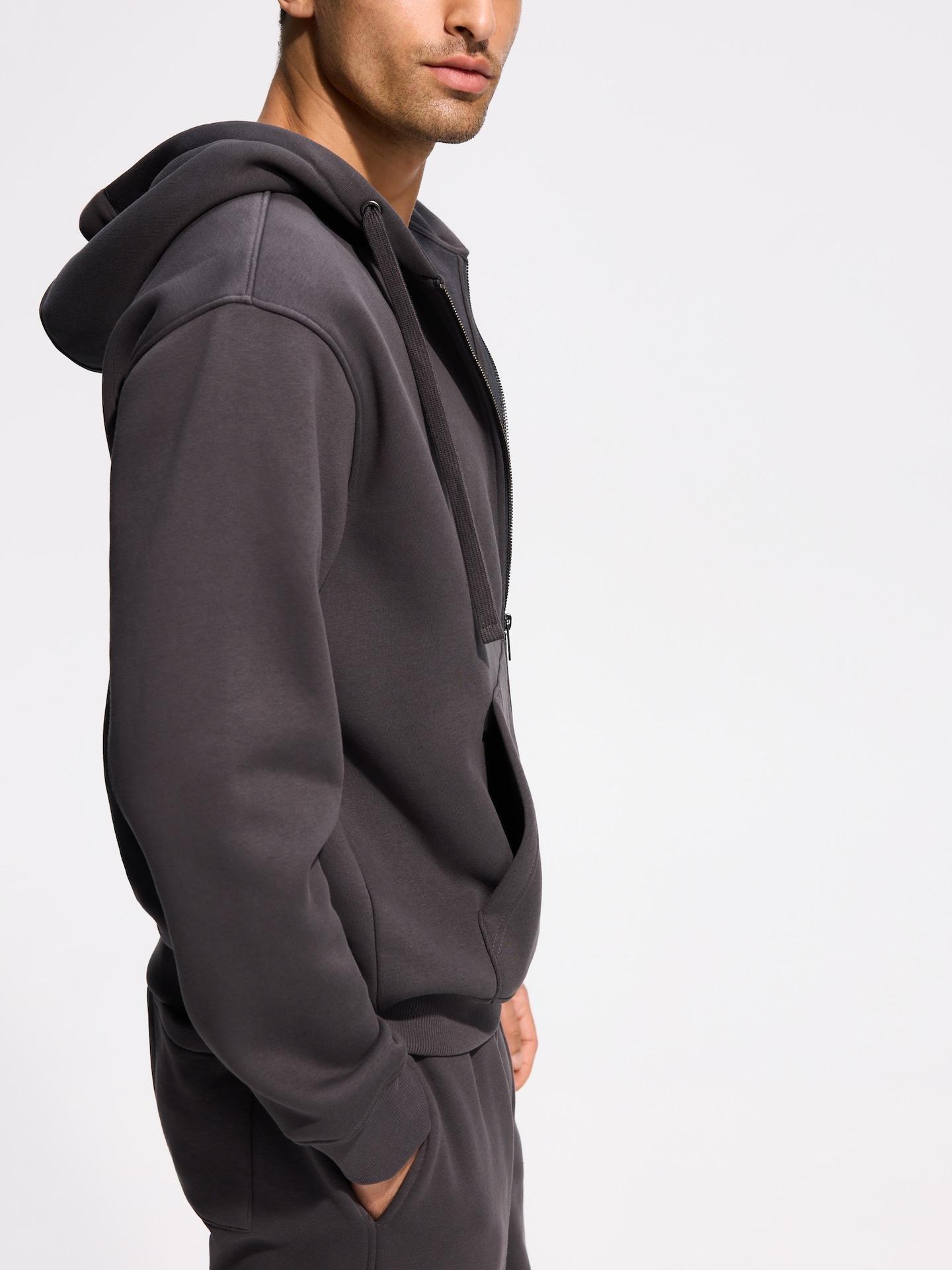 Grey Plain Cotton Rich Sweatshirt, Grey, large image number 0
