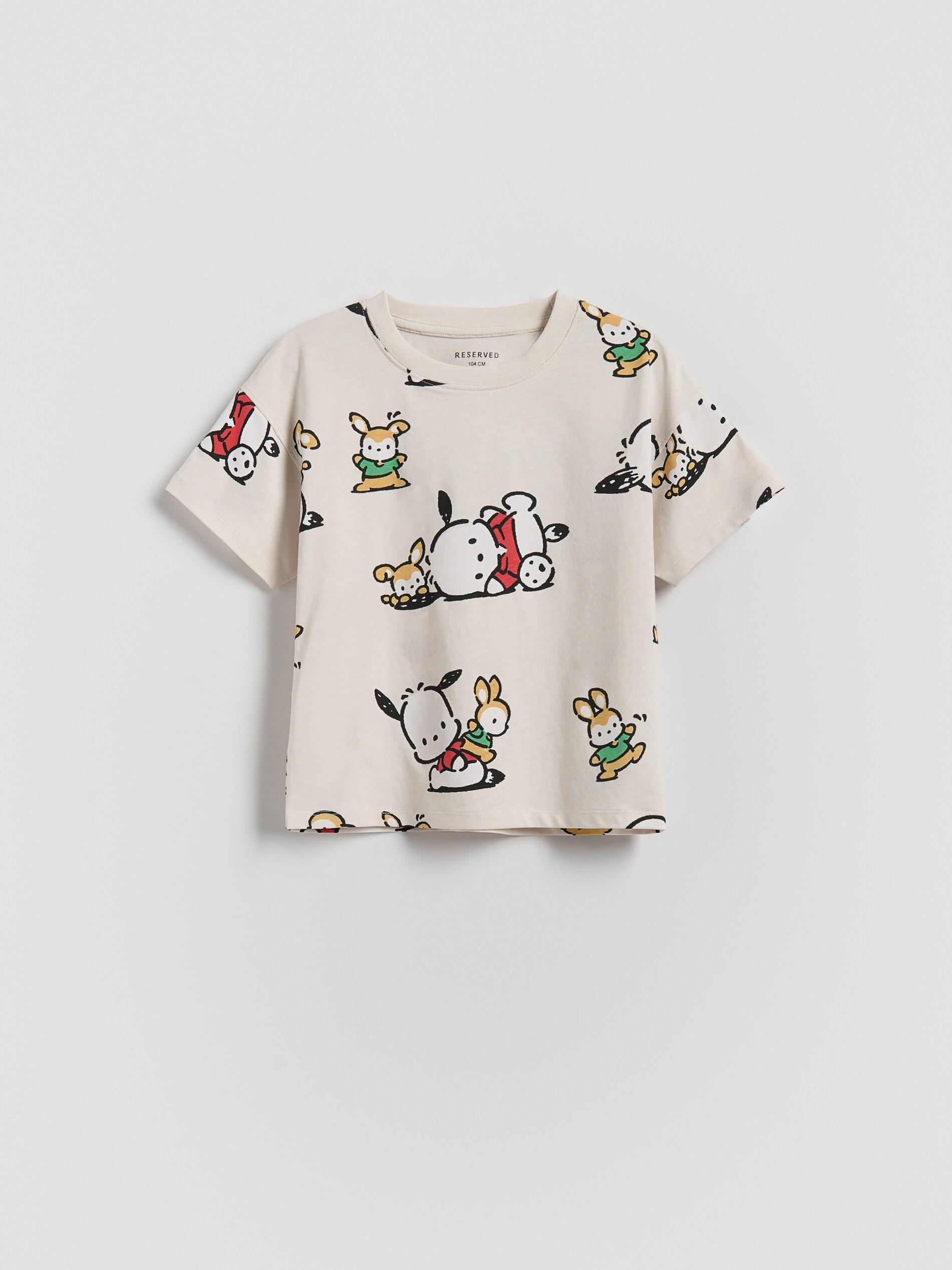 Beige Pochacco T-Shirt, Beige, medium