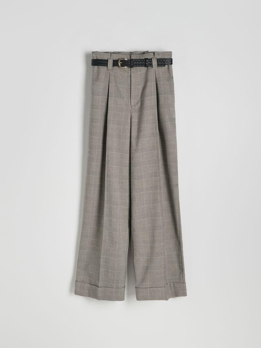 Multicolour Wide-Leg Trousers With Drawstring, , large image number 0