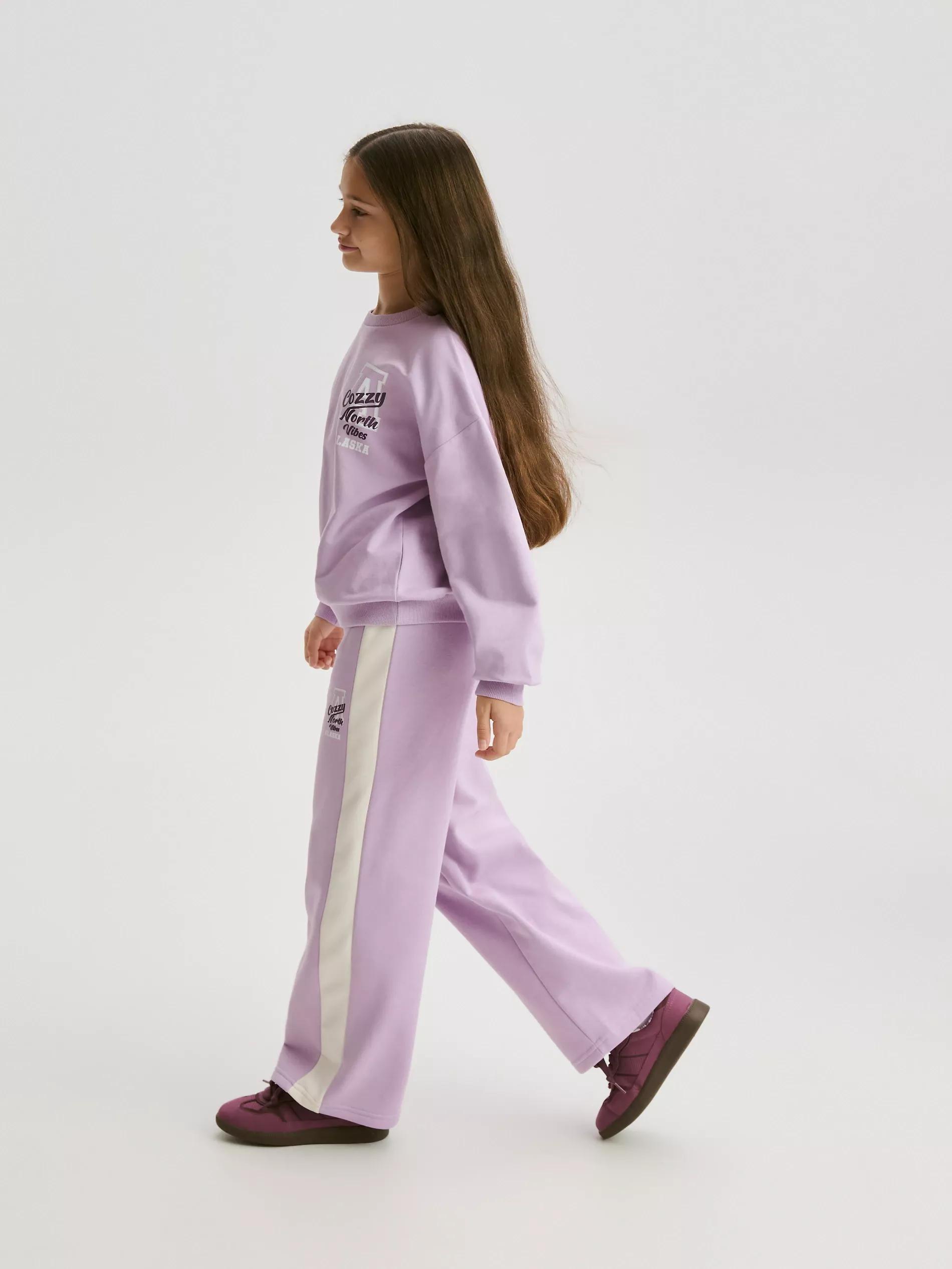 Purple Trousers, Kids Girls, Purple, large image number 0