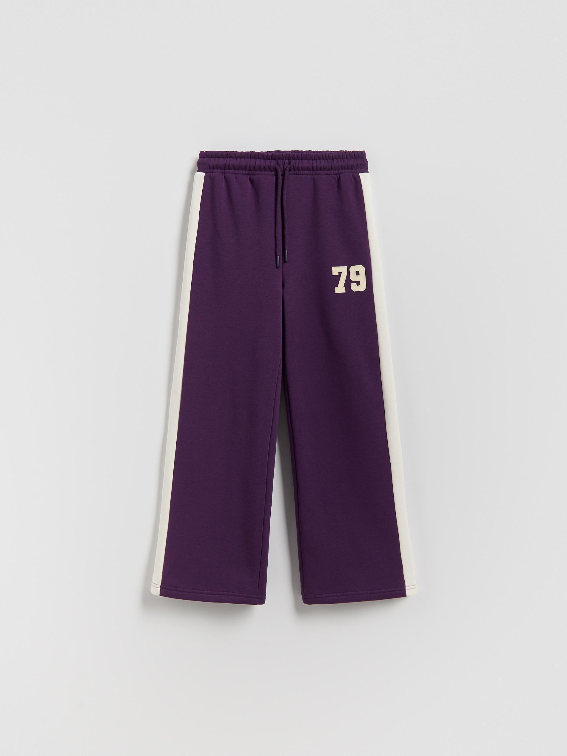 GIRLS` TROUSER S DARK VIOLET, Purple, medium