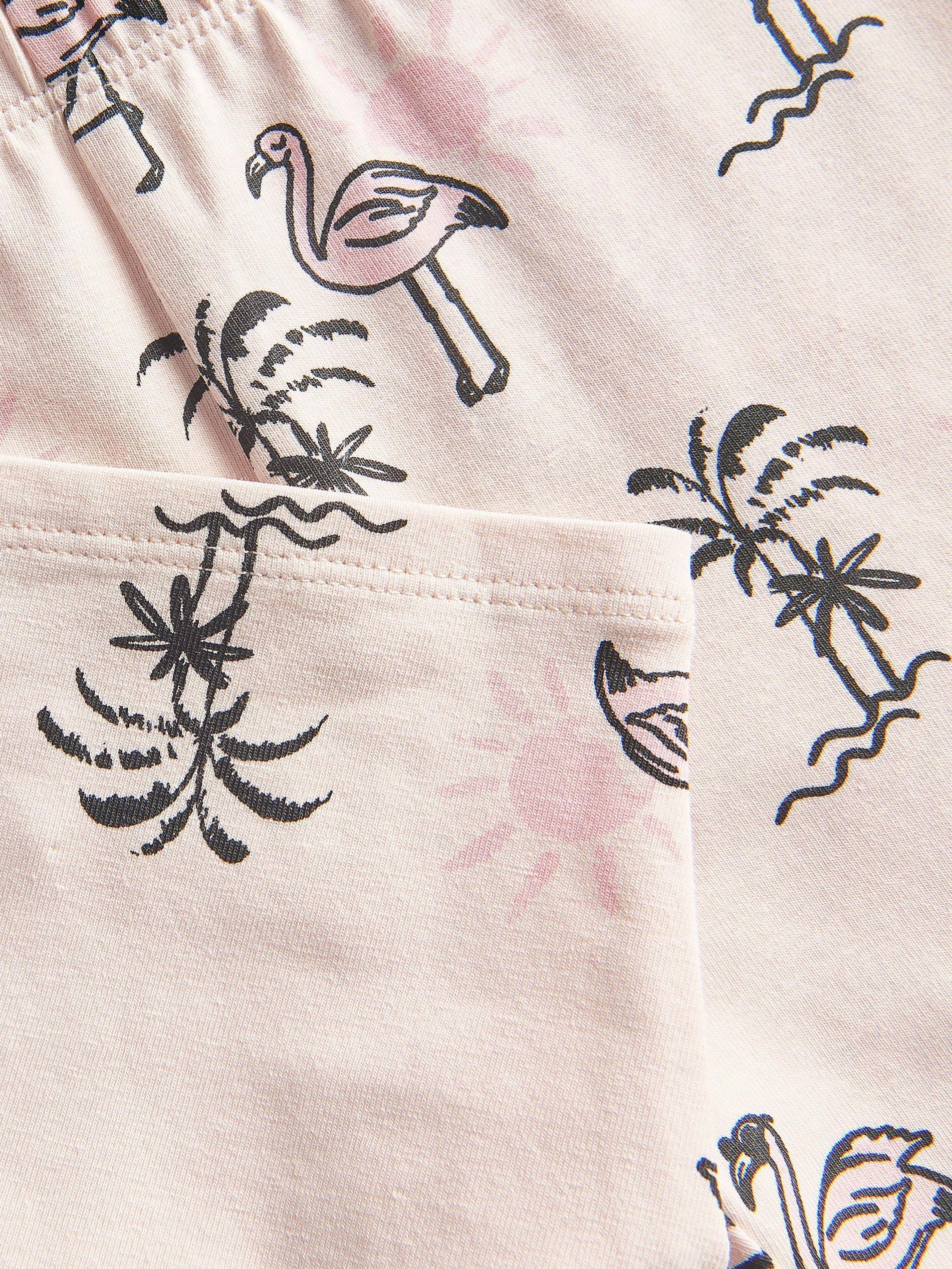 Pink Printed Biker Shorts, Kids Girls, , large image number 2
