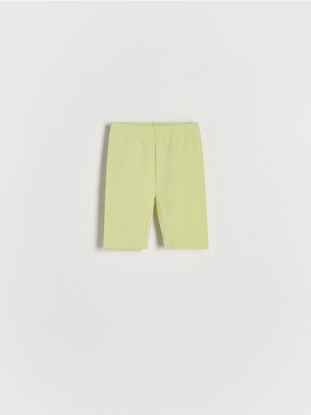 Green Biker Shorts, Kids Girls, , large image number 0