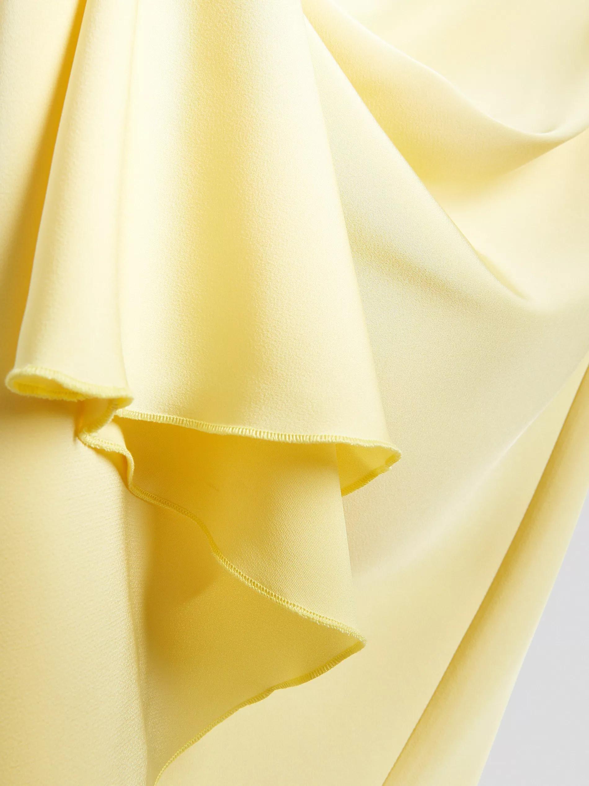Beige Satin Maxi Skirt, , large image number 5