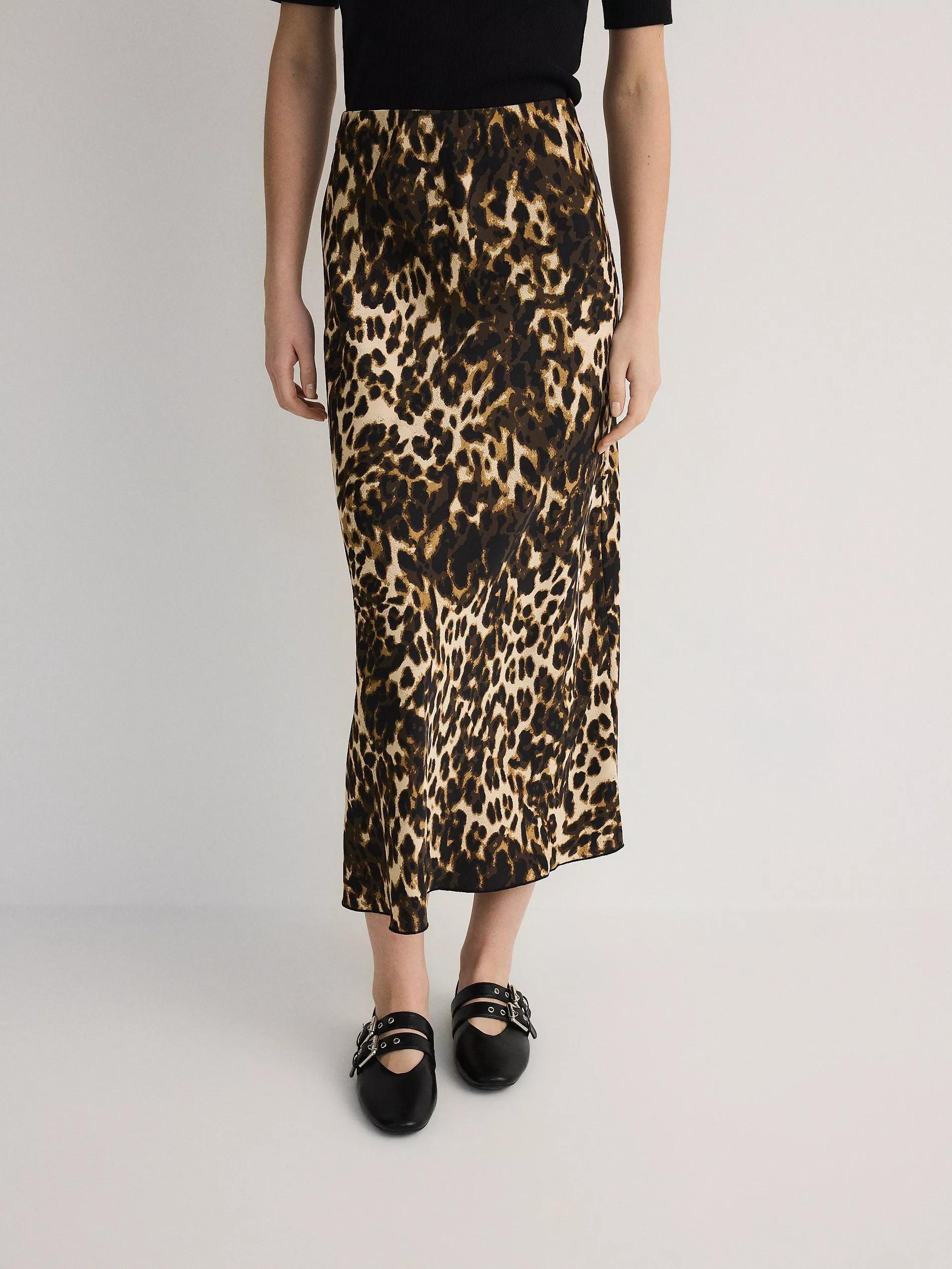 Multicolor Satin Maxi Skirt, Multicolor, medium