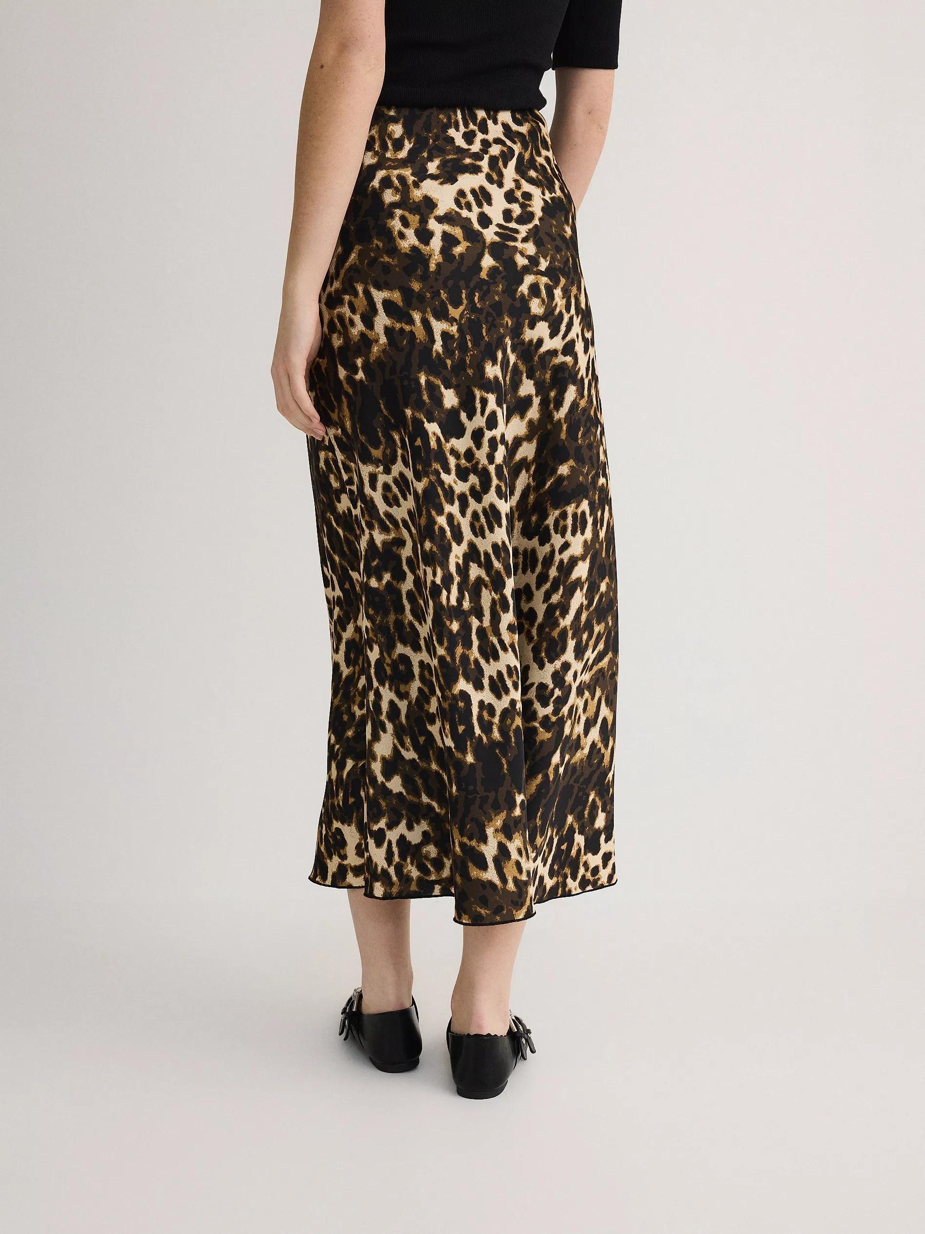 Multicolor Satin Maxi Skirt, Multicolor, large image number 3