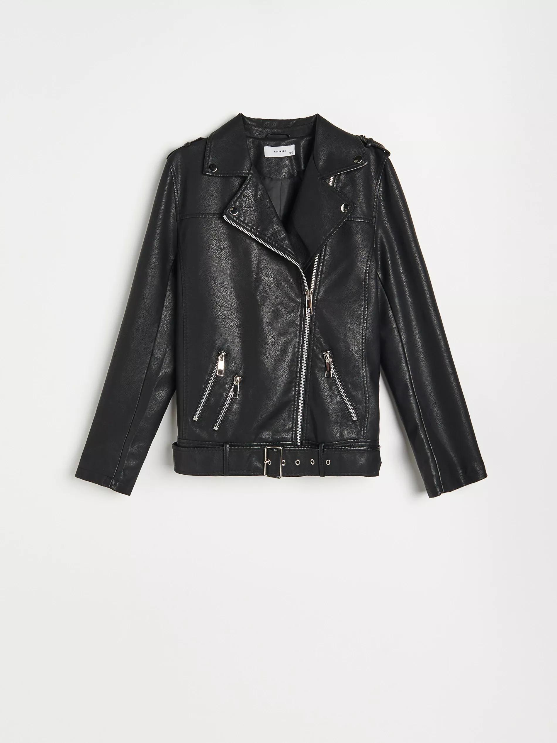 Black Biker Jacket, Women, , large image number 6