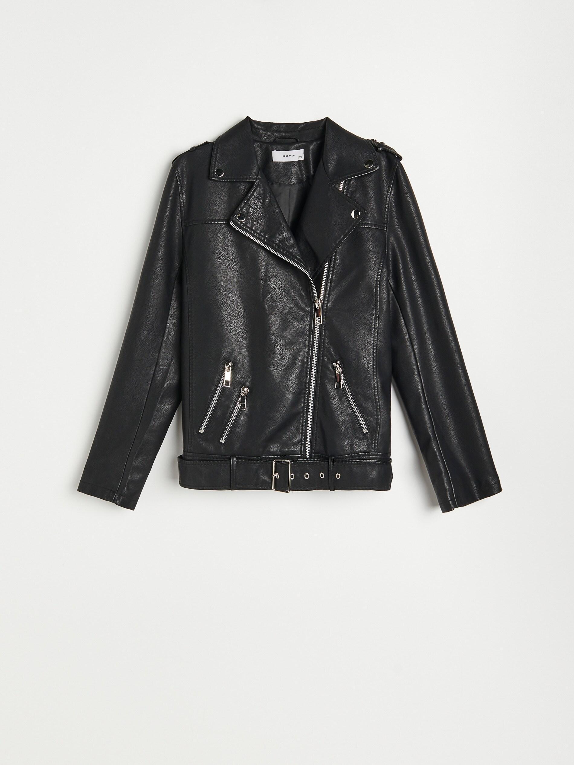 Black Biker Jacket, Women, , large image number 7