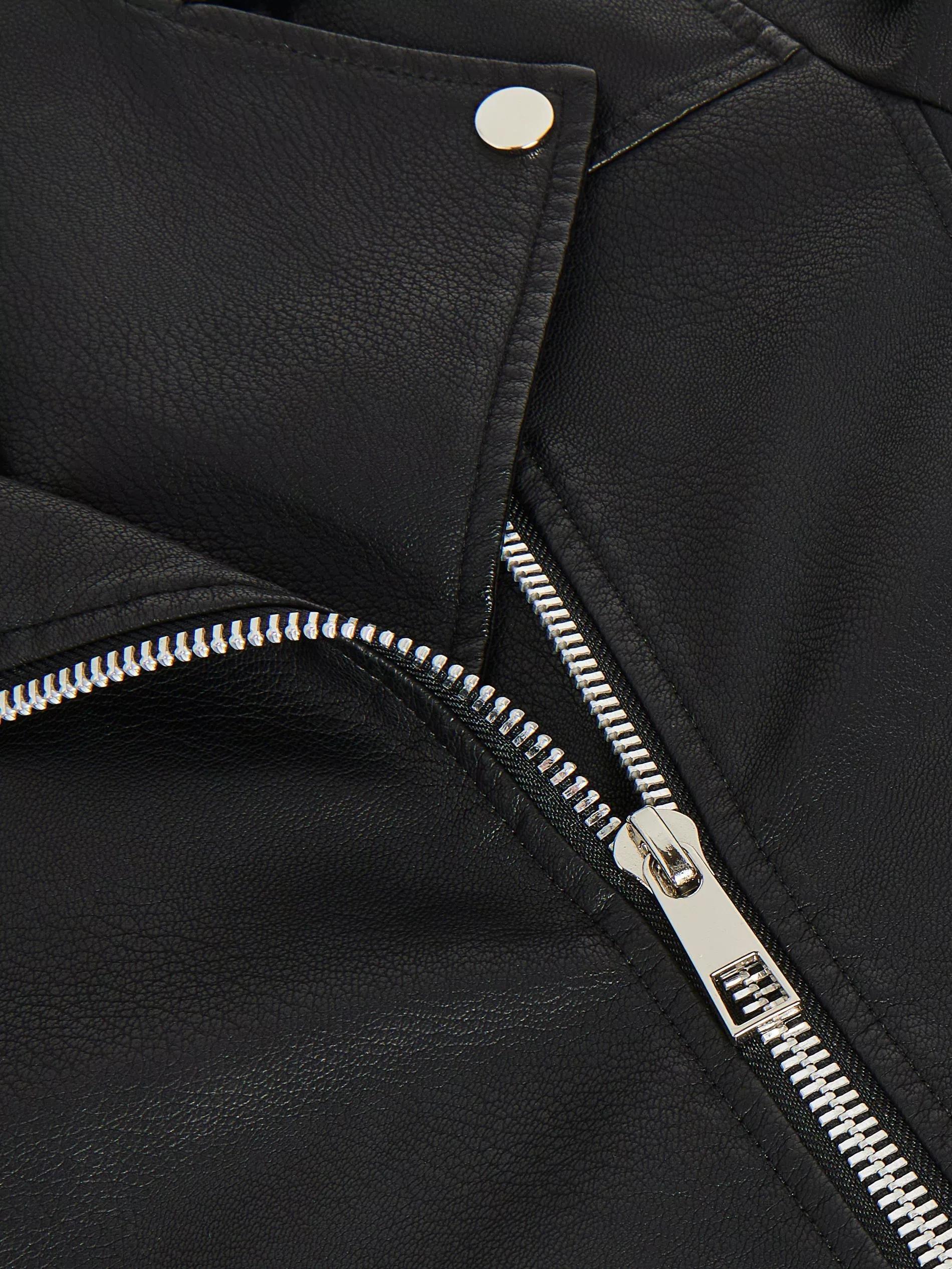 Black Biker Jacket, Women, , large image number 8