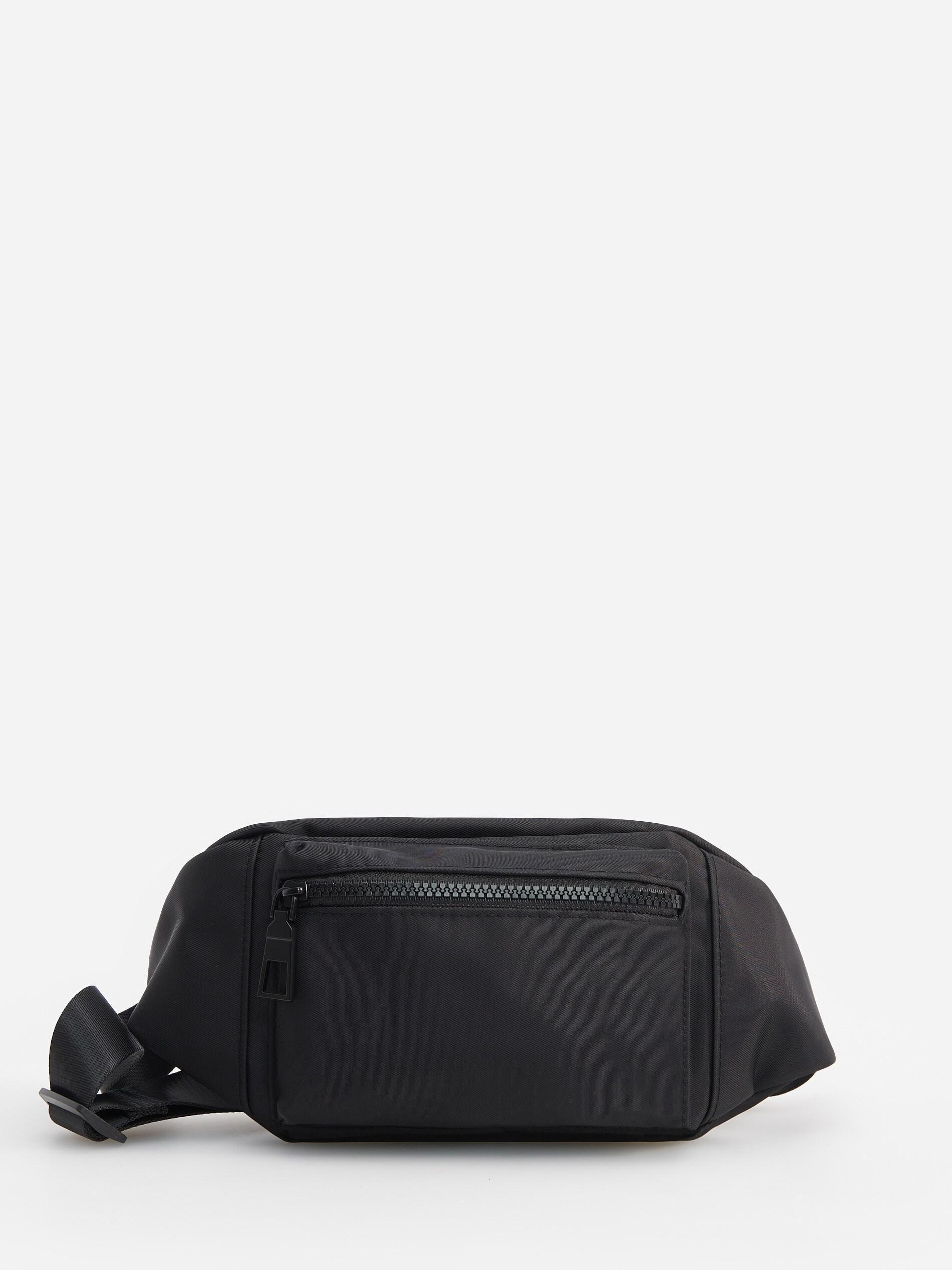 Black Waist Pack, Men, , large image number 0
