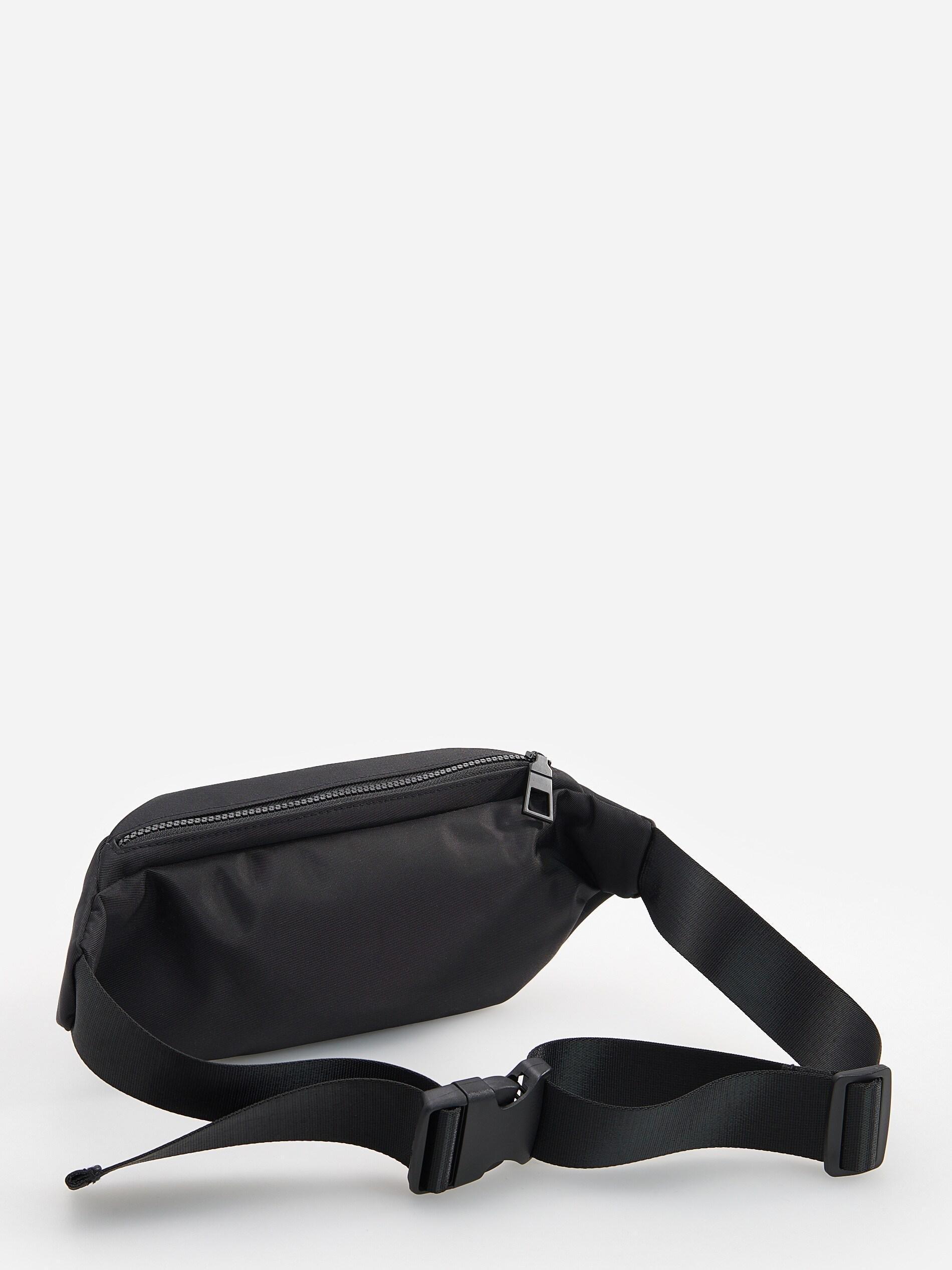 Black Waist Pack, Men, , large image number 1
