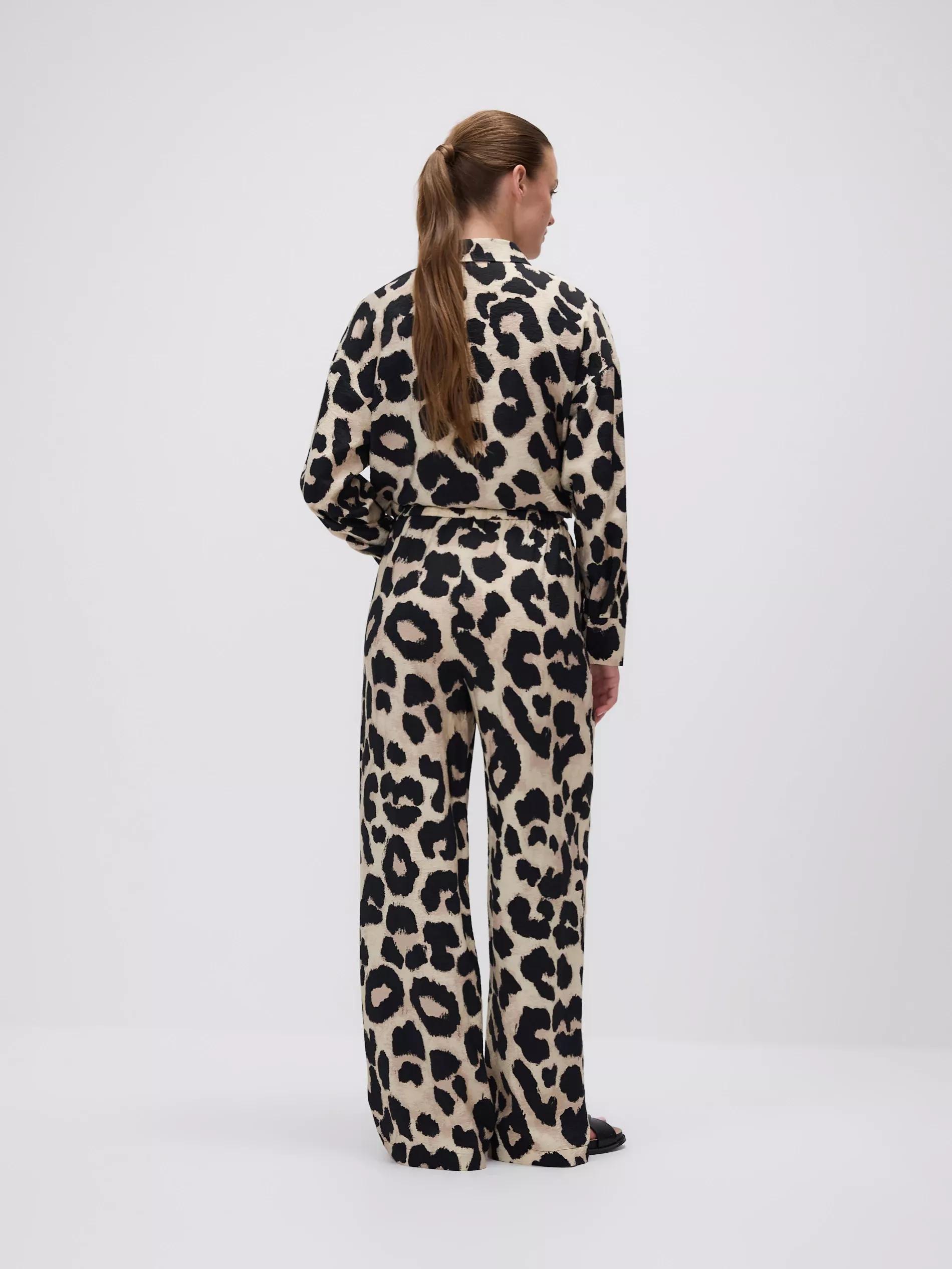 GOLDEN BROWN Patterned trousers, , large image number 1
