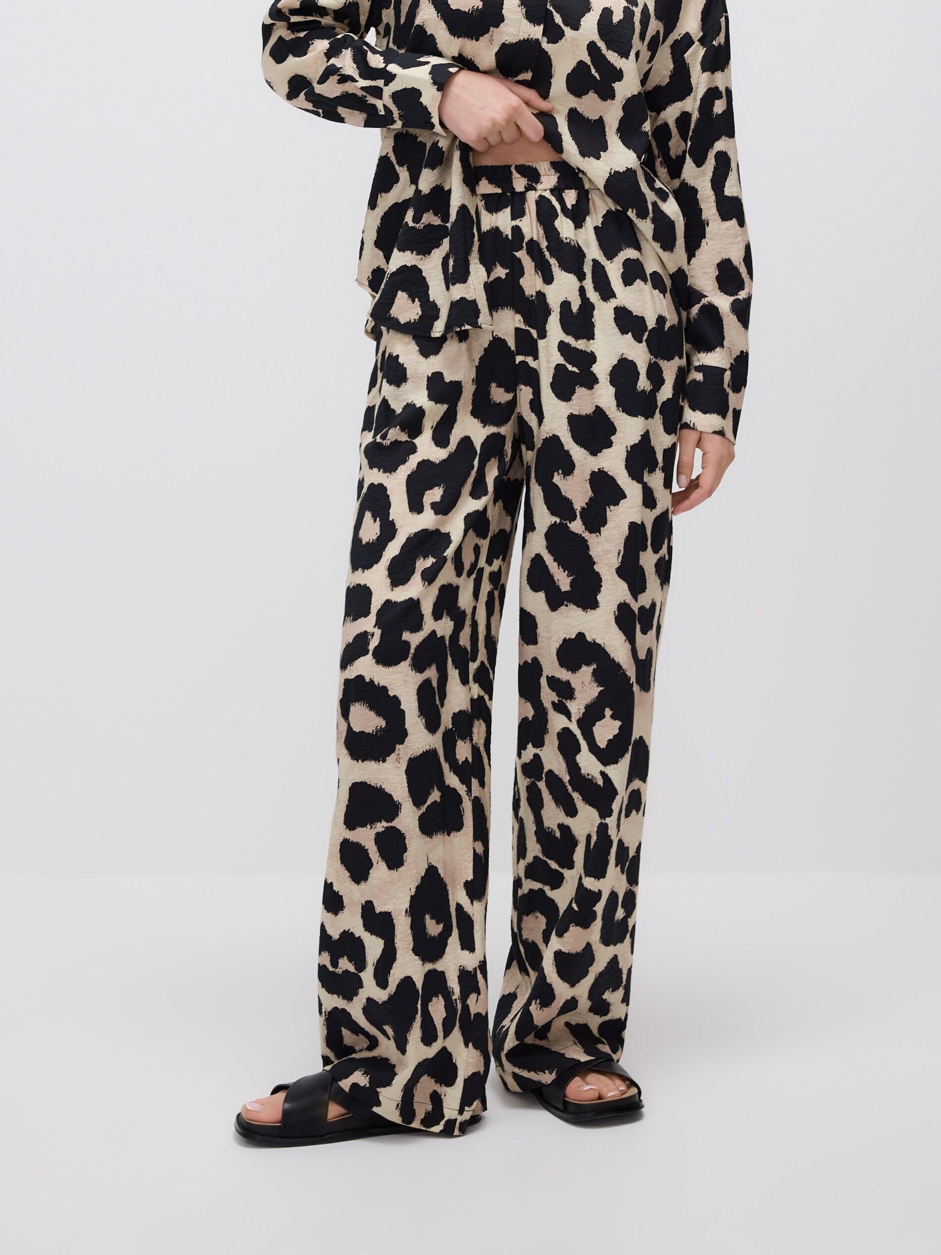 GOLDEN BROWN Patterned trousers, Brown, medium