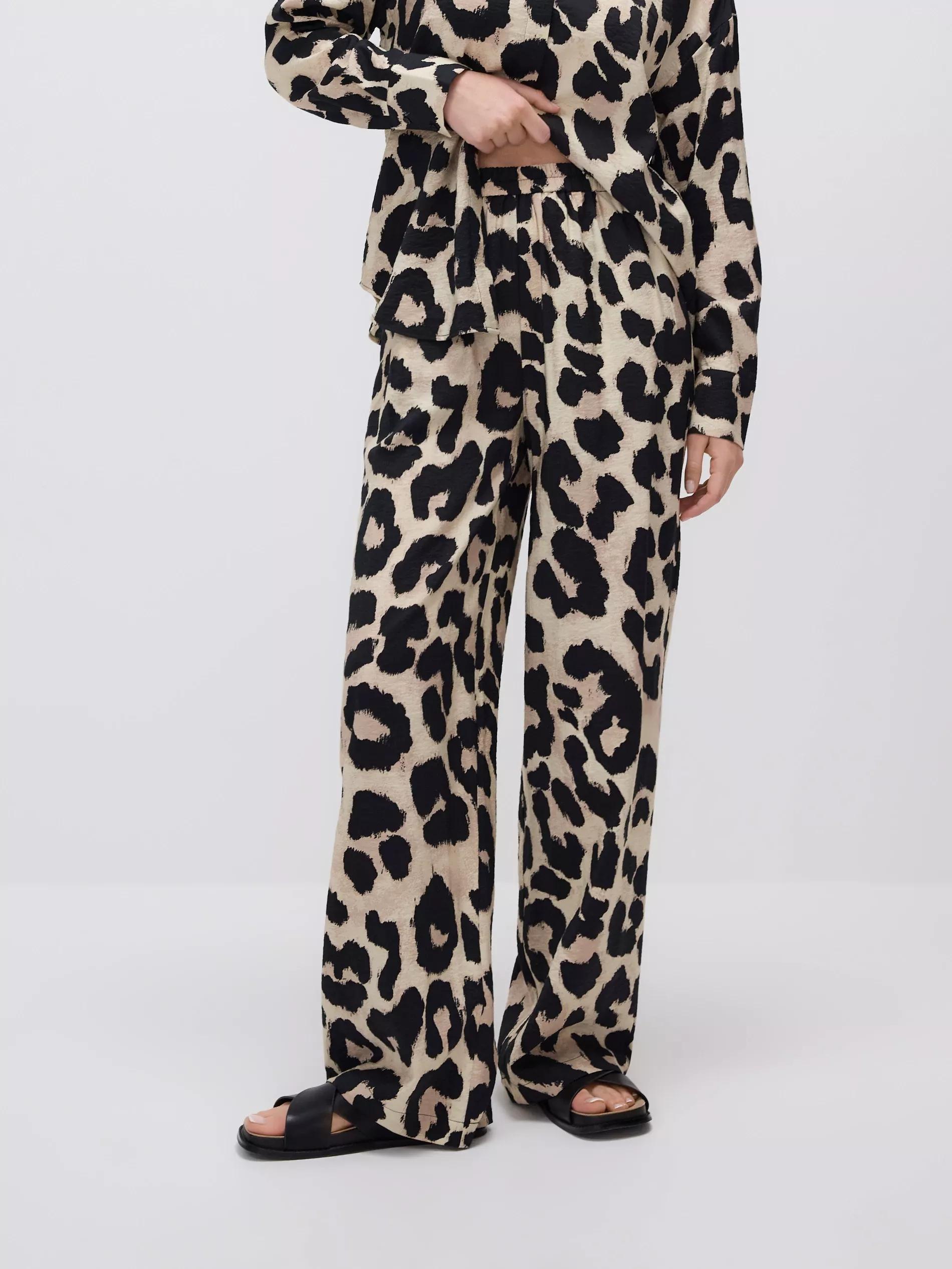 GOLDEN BROWN Patterned trousers, , large image number 2