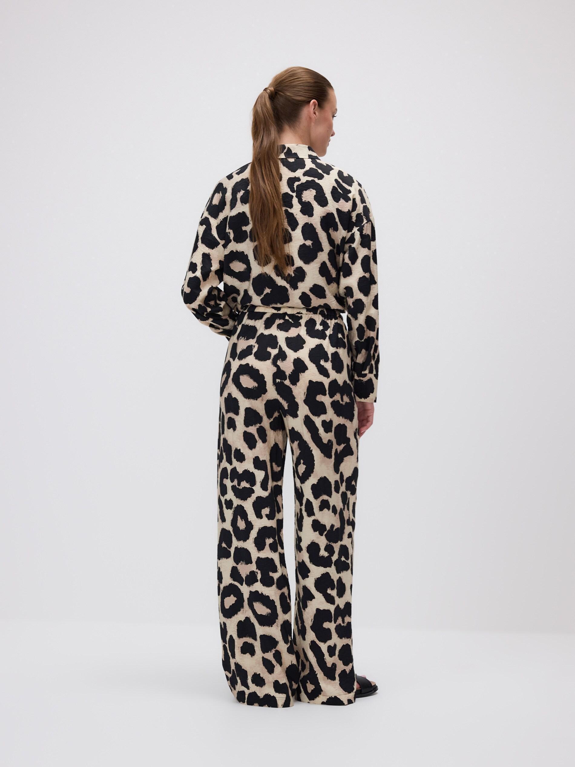 GOLDEN BROWN Patterned trousers, Brown, medium