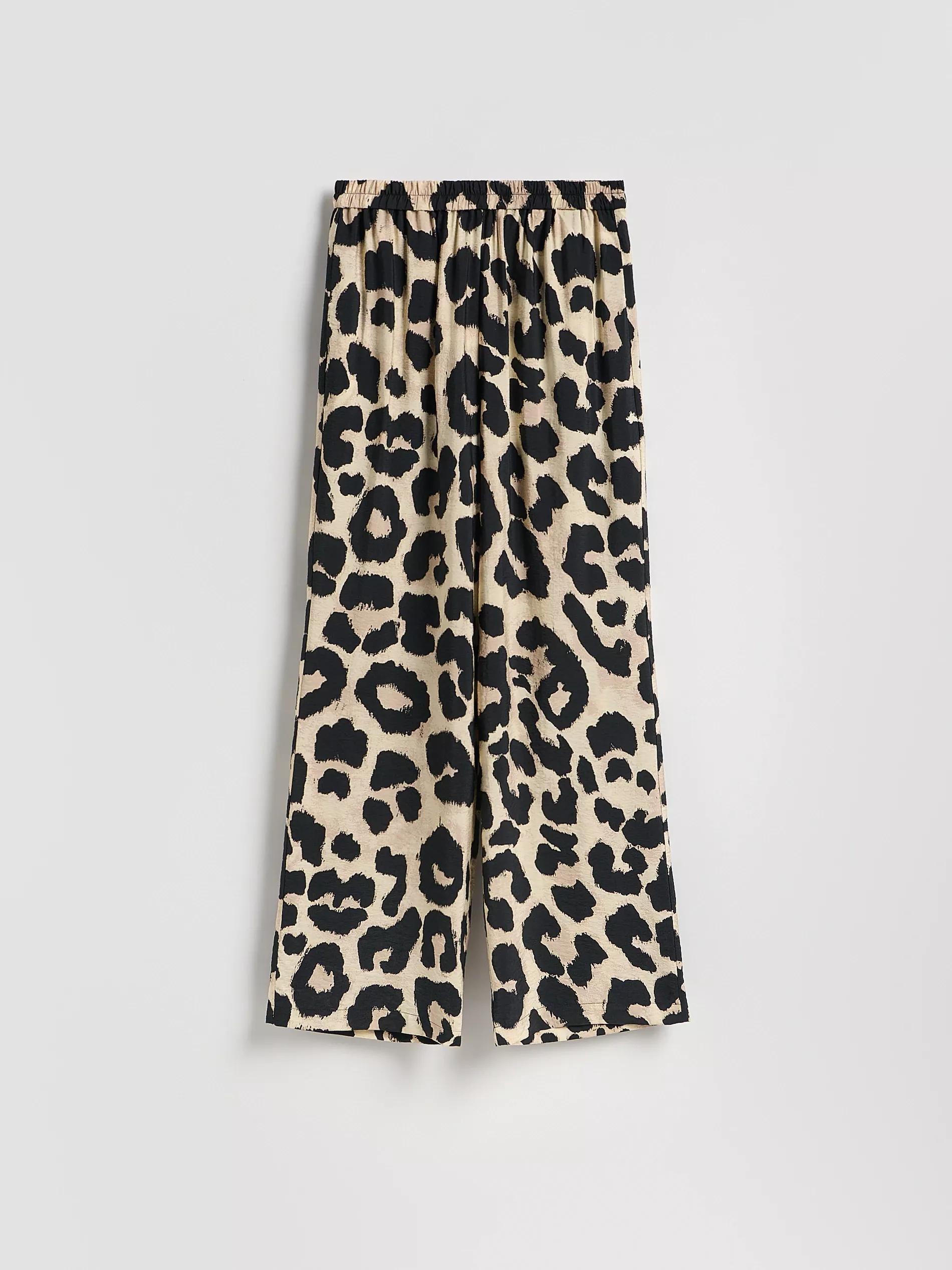 GOLDEN BROWN Patterned trousers, , large image number 4