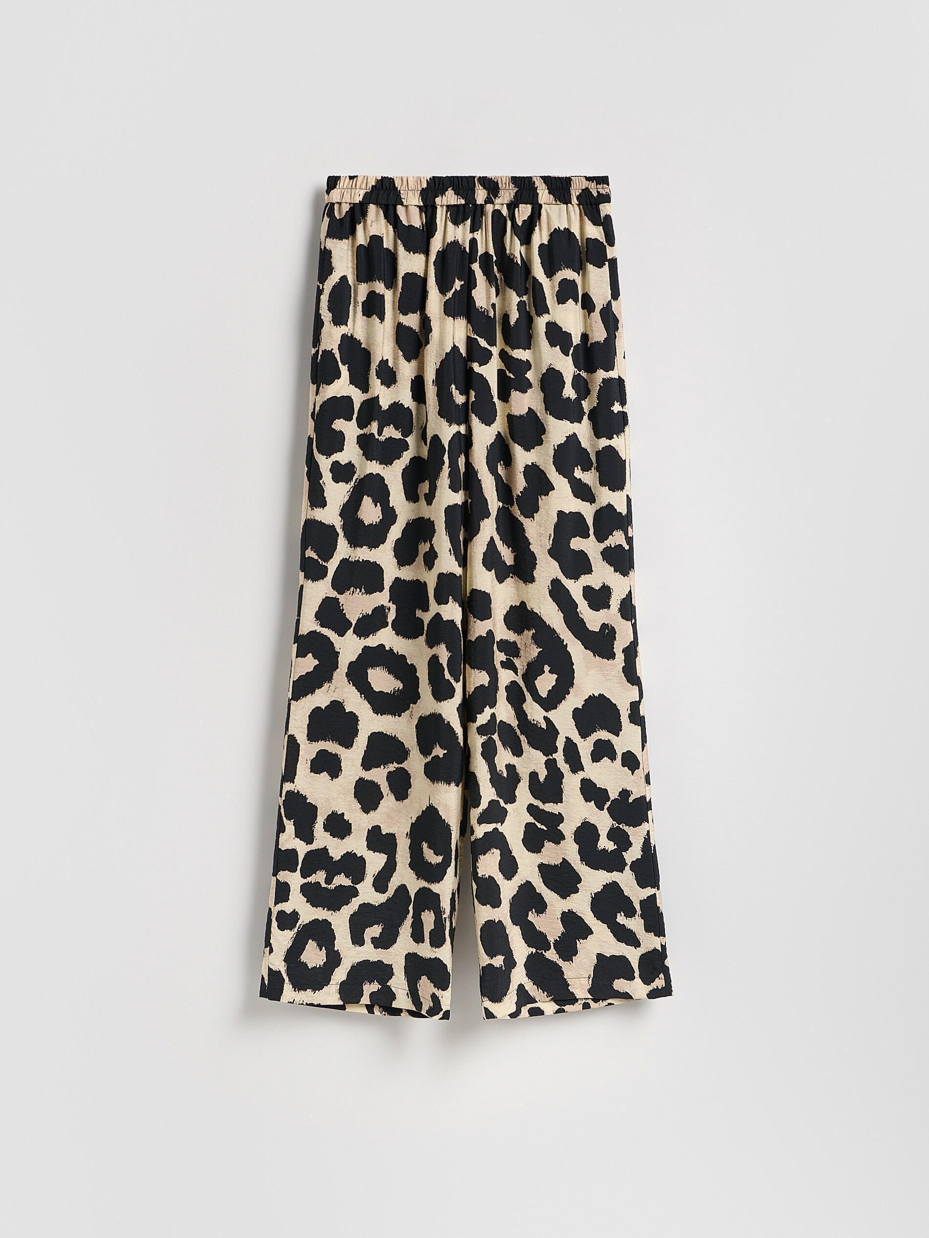 GOLDEN BROWN Patterned trousers, Brown, large image number 4